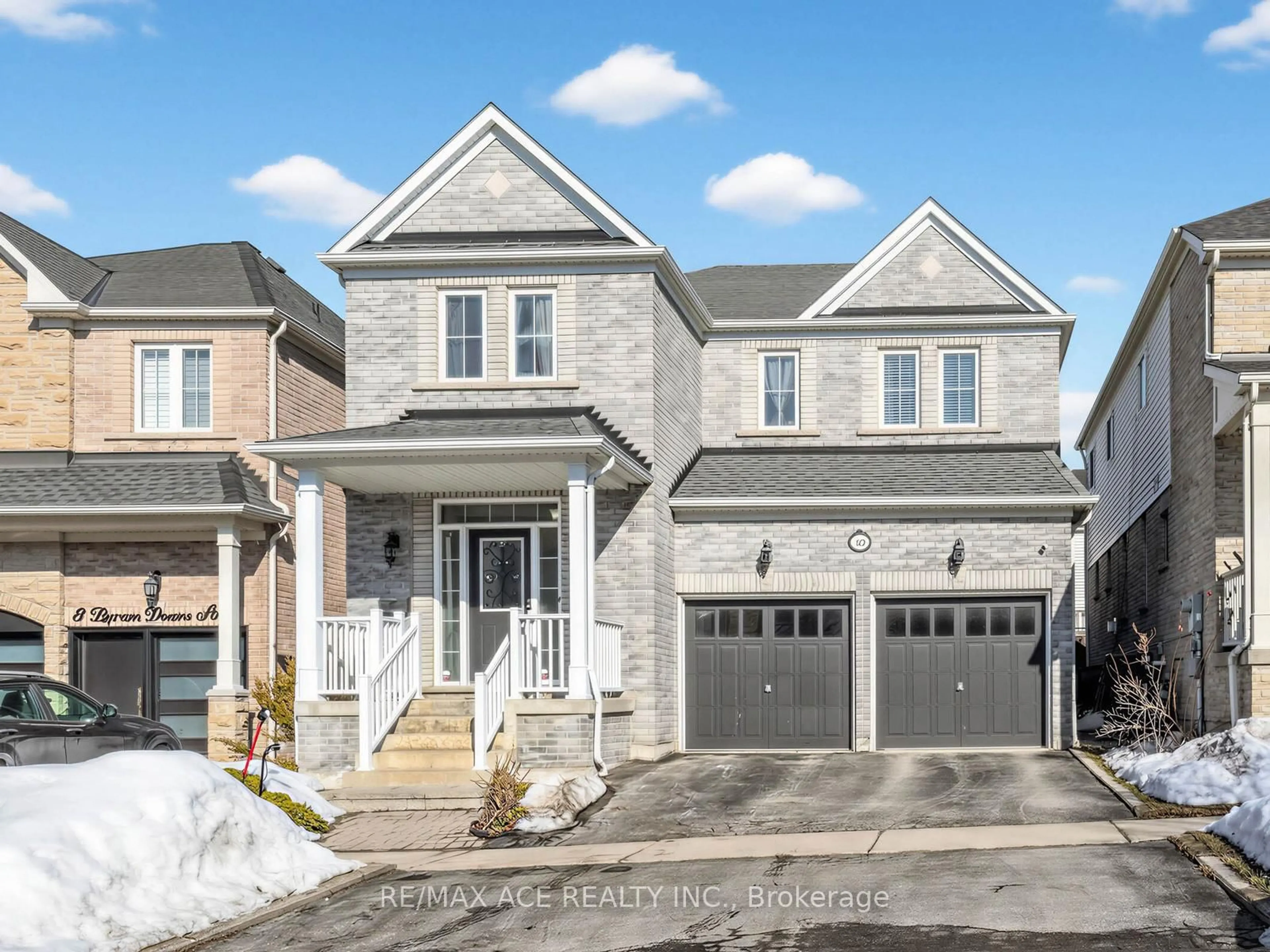 Home with brick exterior material, street for 10 Byram Downs St, Ajax Ontario L1Z 1R4