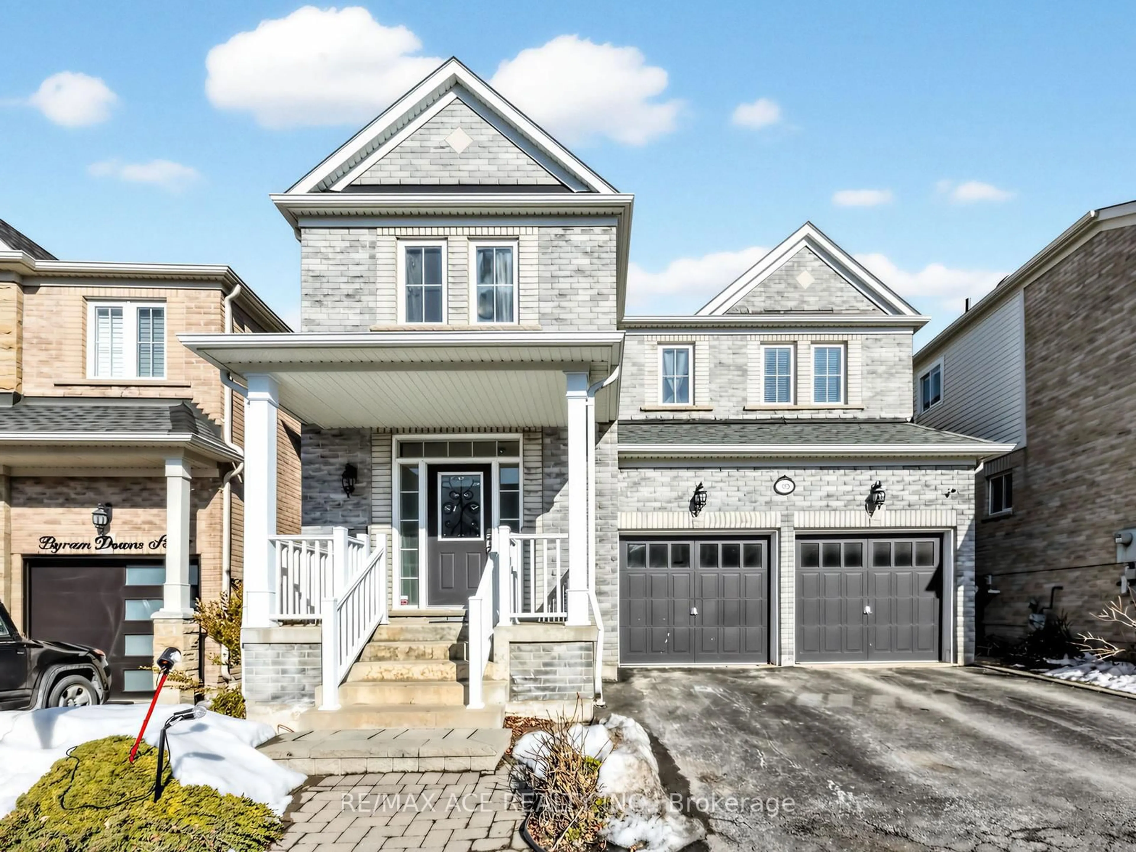 Home with brick exterior material, street for 10 Byram Downs St, Ajax Ontario L1Z 1R4