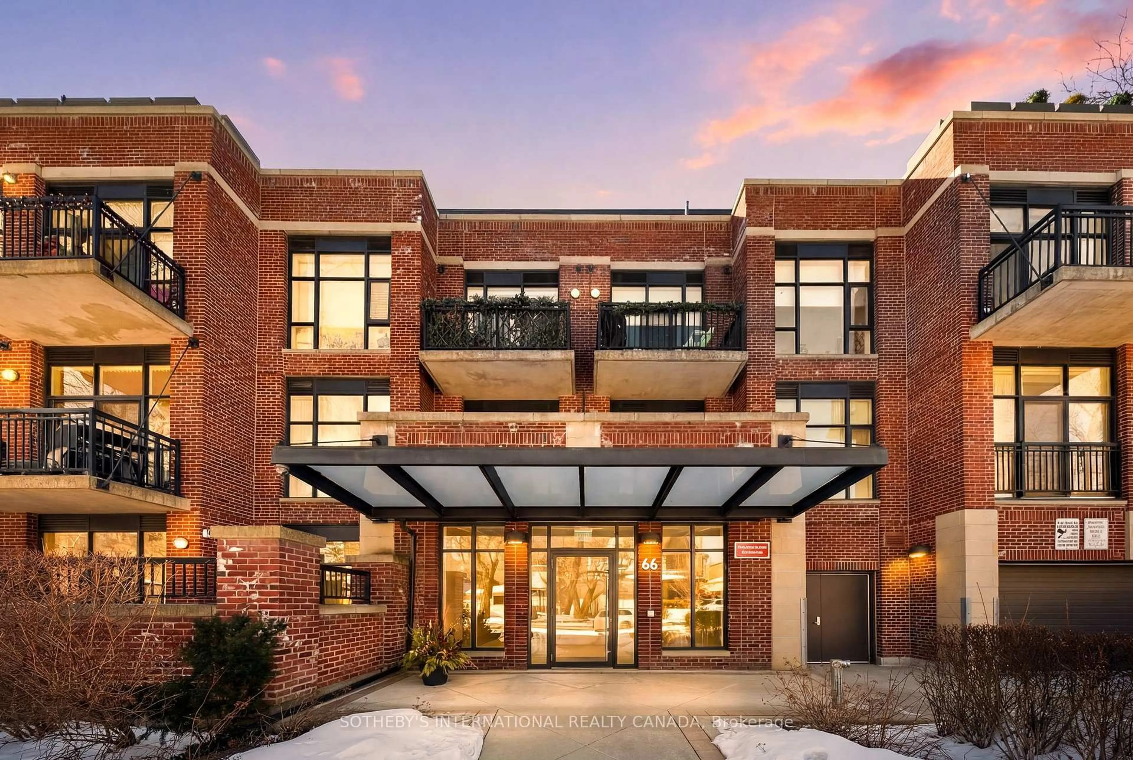 Home with brick exterior material, building for 66 Kippendavie Ave #110, Toronto Ontario M4L 0A4