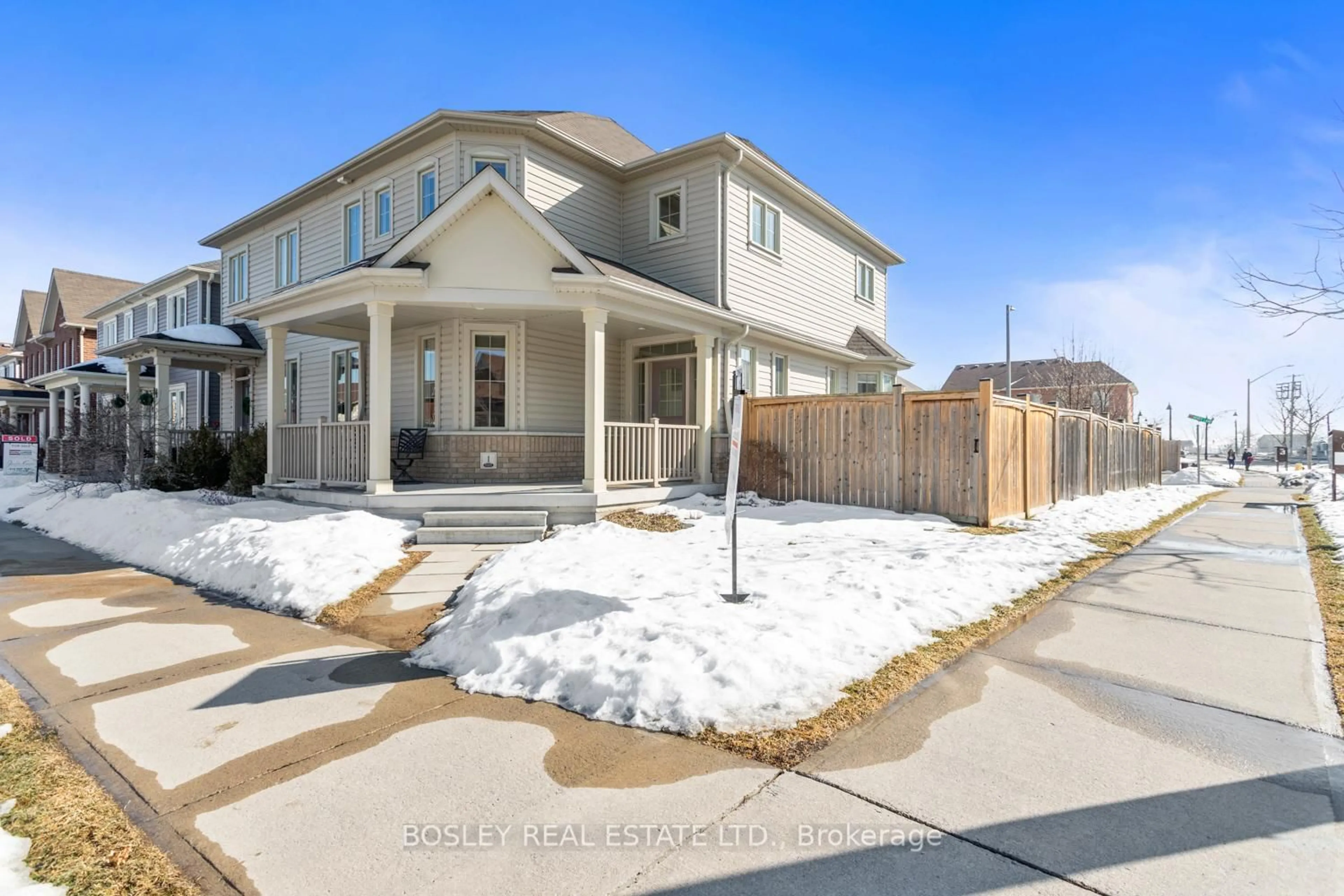 A pic from outside/outdoor area/front of a property/back of a property/a pic from drone, street for 1 Ted Miller Cres, Clarington Ontario L1C 0L8