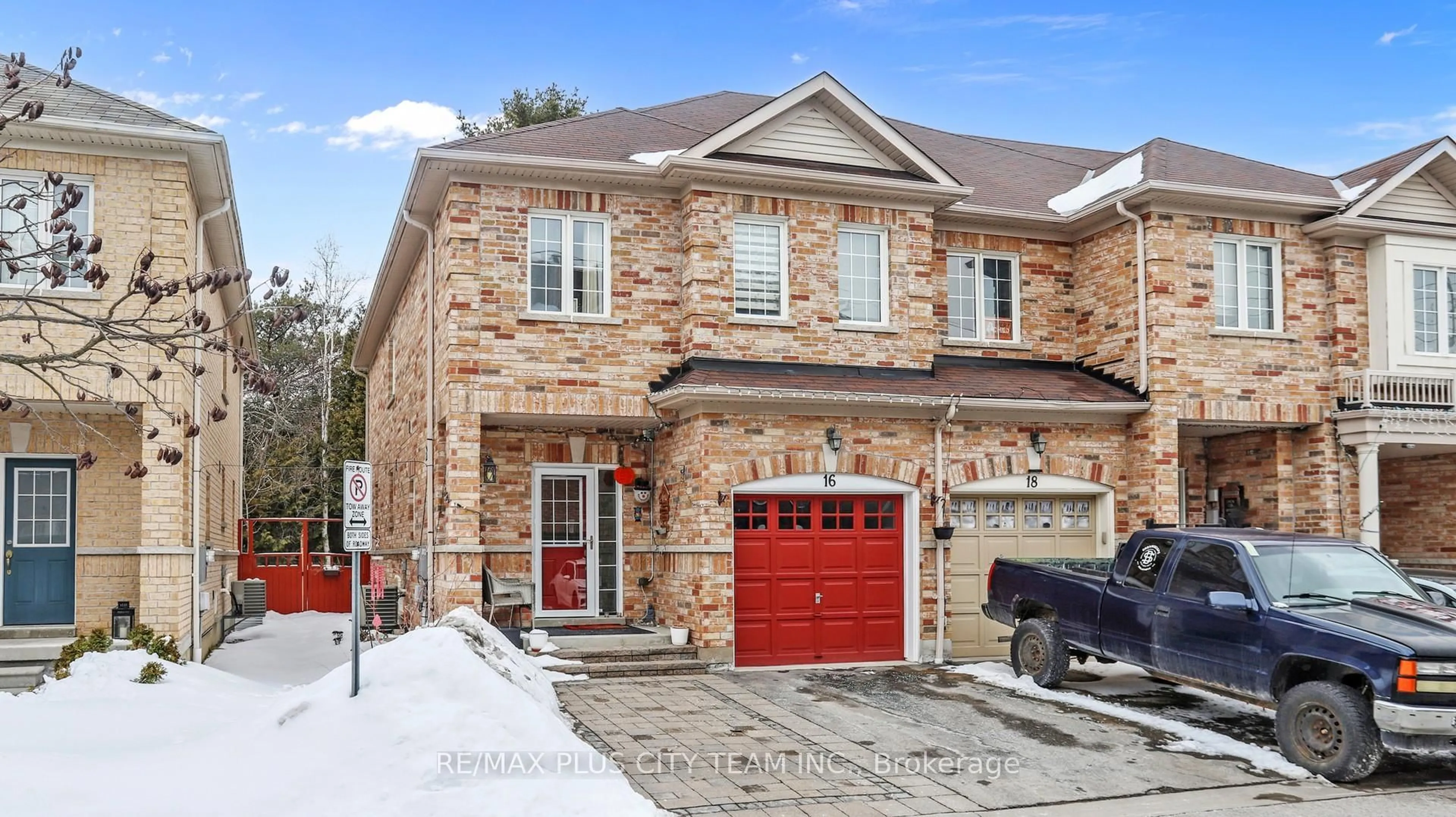 Home with brick exterior material, street for 16 Edison Way, Whitby Ontario L1R 0M3