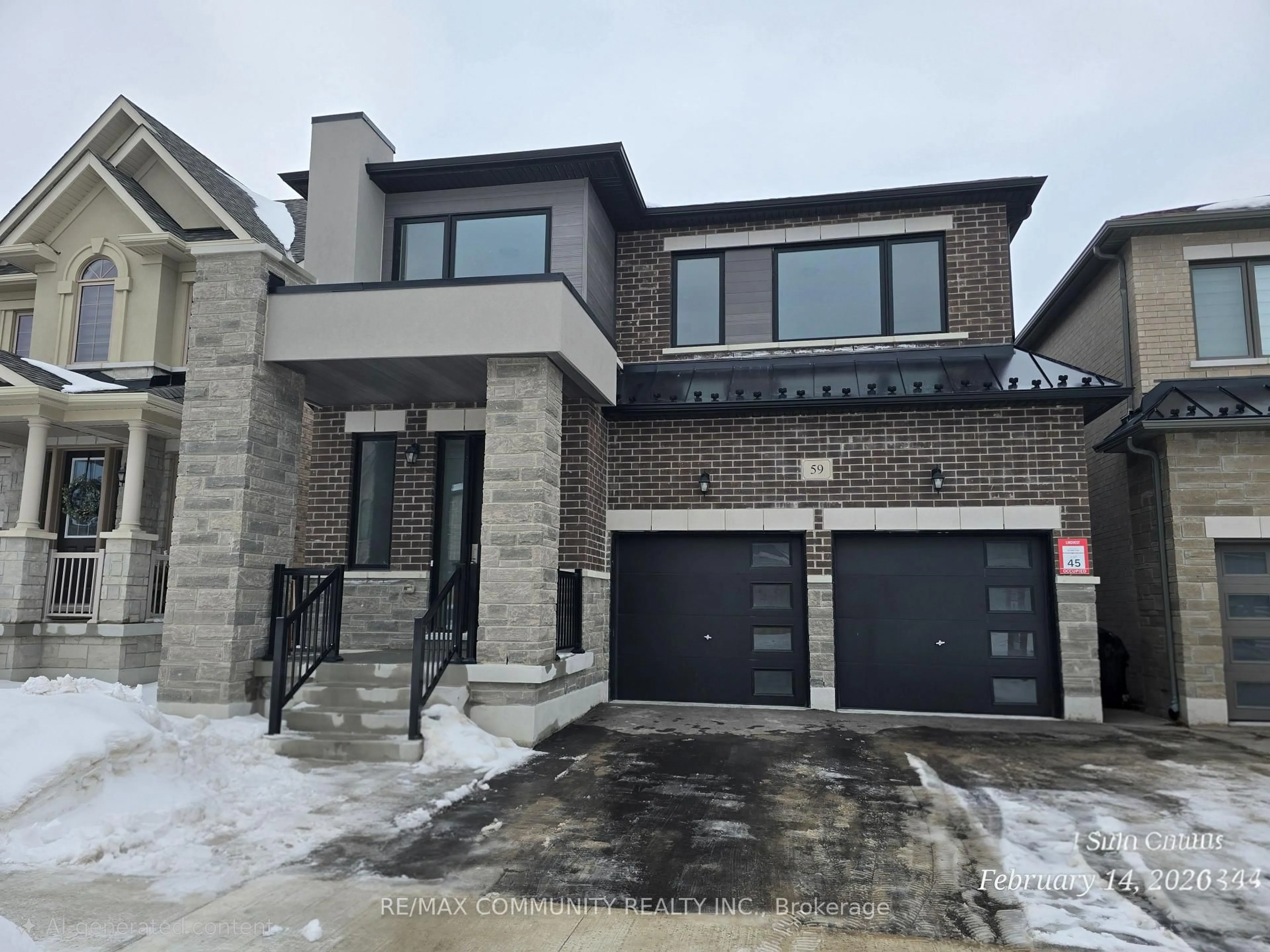 Home with brick exterior material, street for 59 Hoad St, Clarington Ontario L1B 0W1