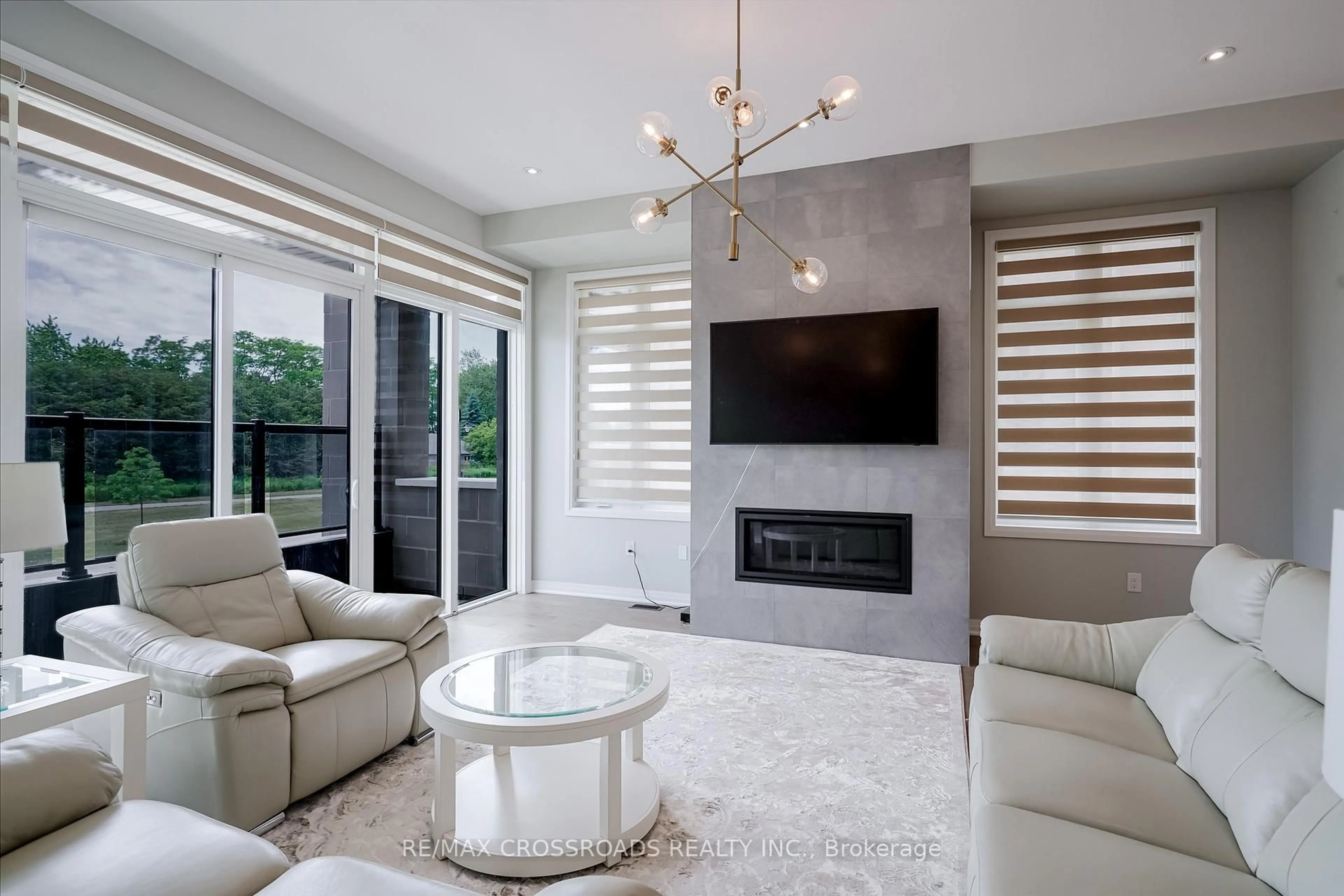 Living room with furniture, ceramic/tile floor for 239 Port Darlington Rd, Clarington Ontario L1C 4A9