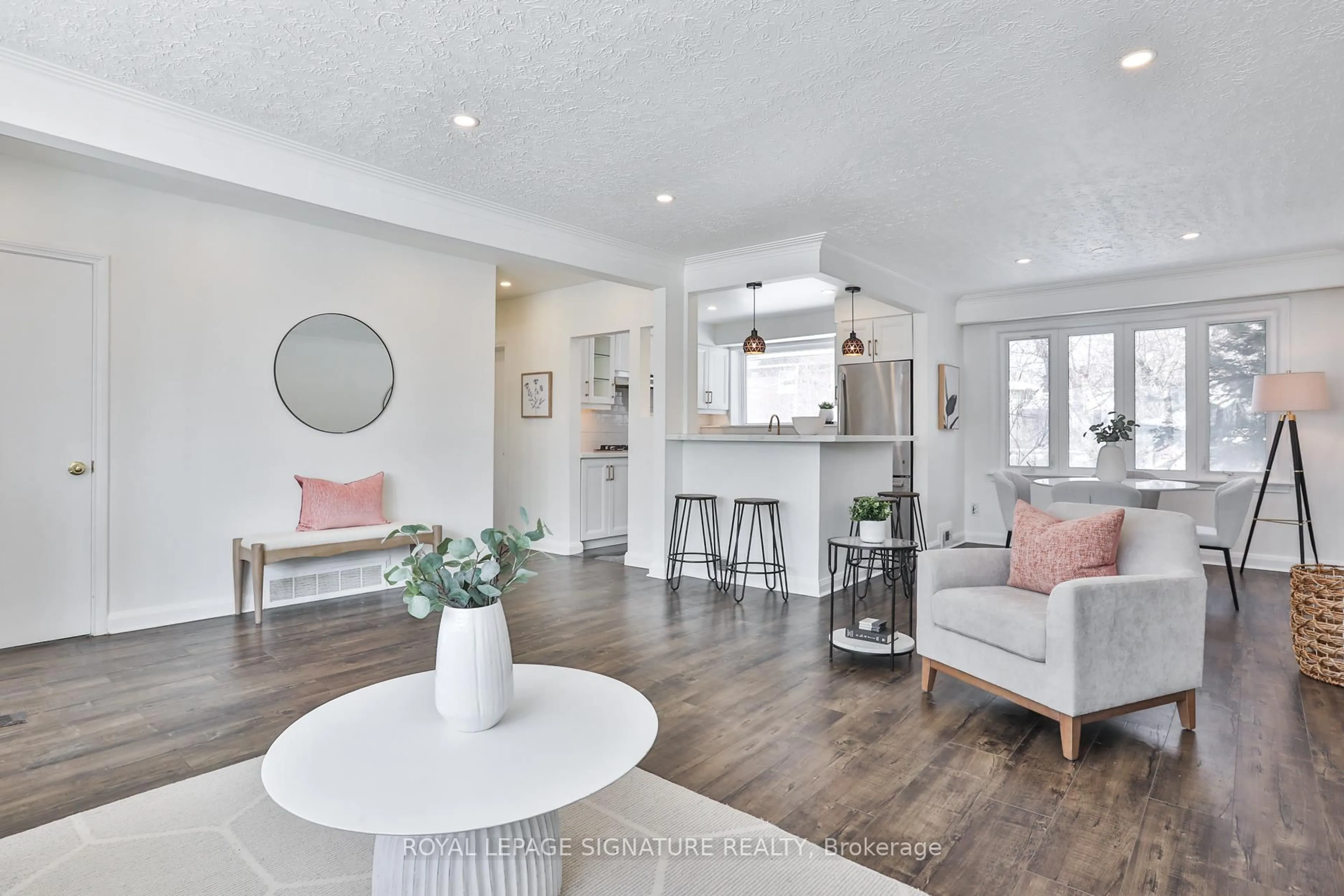 Living room with furniture, unknown for 27 Lejune Rd, Toronto Ontario M1T 2S6