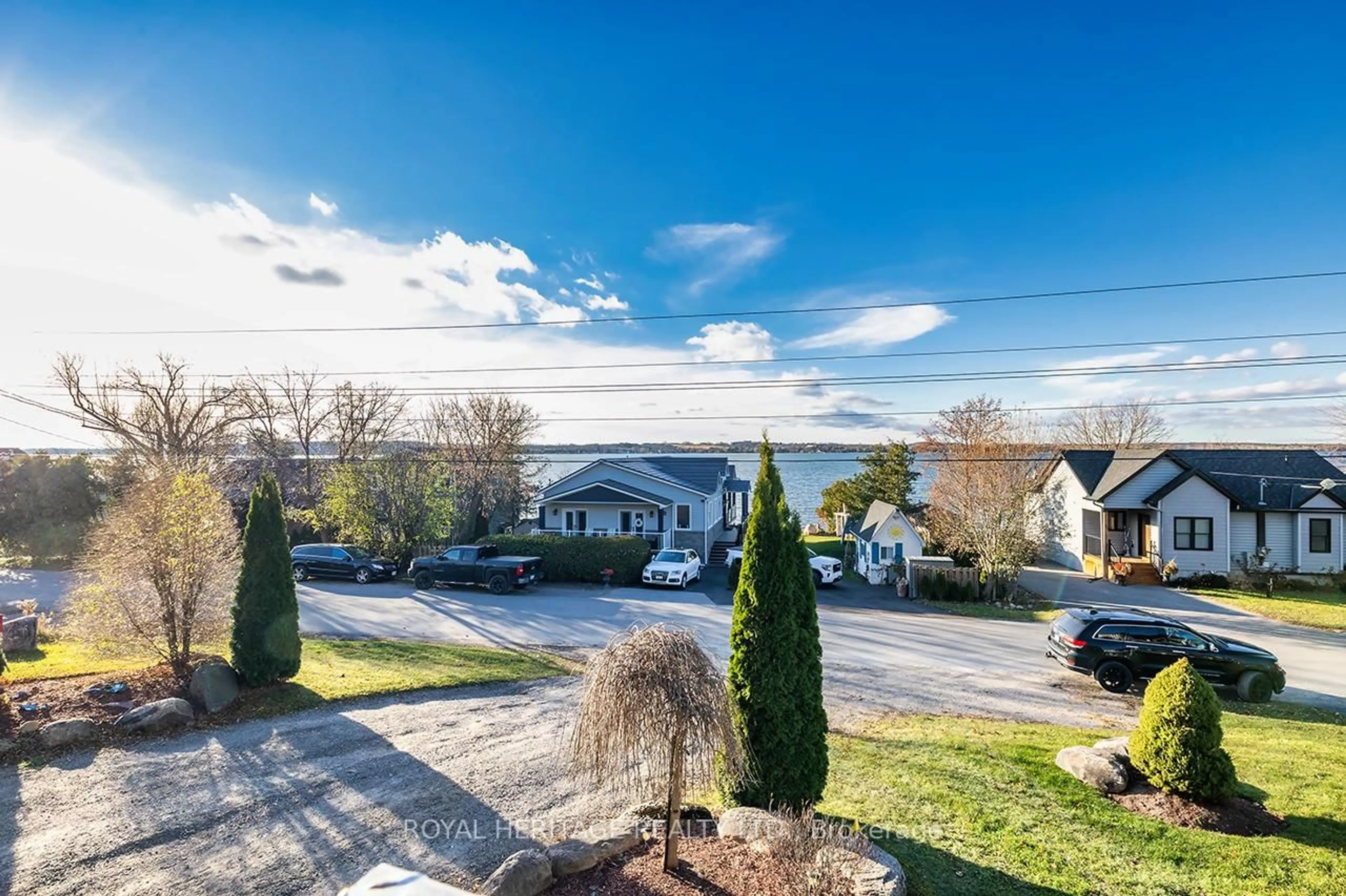 A pic from outside/outdoor area/front of a property/back of a property/a pic from drone, unknown for 64 Cedar Grove Dr, Scugog Ontario L0B 1E0