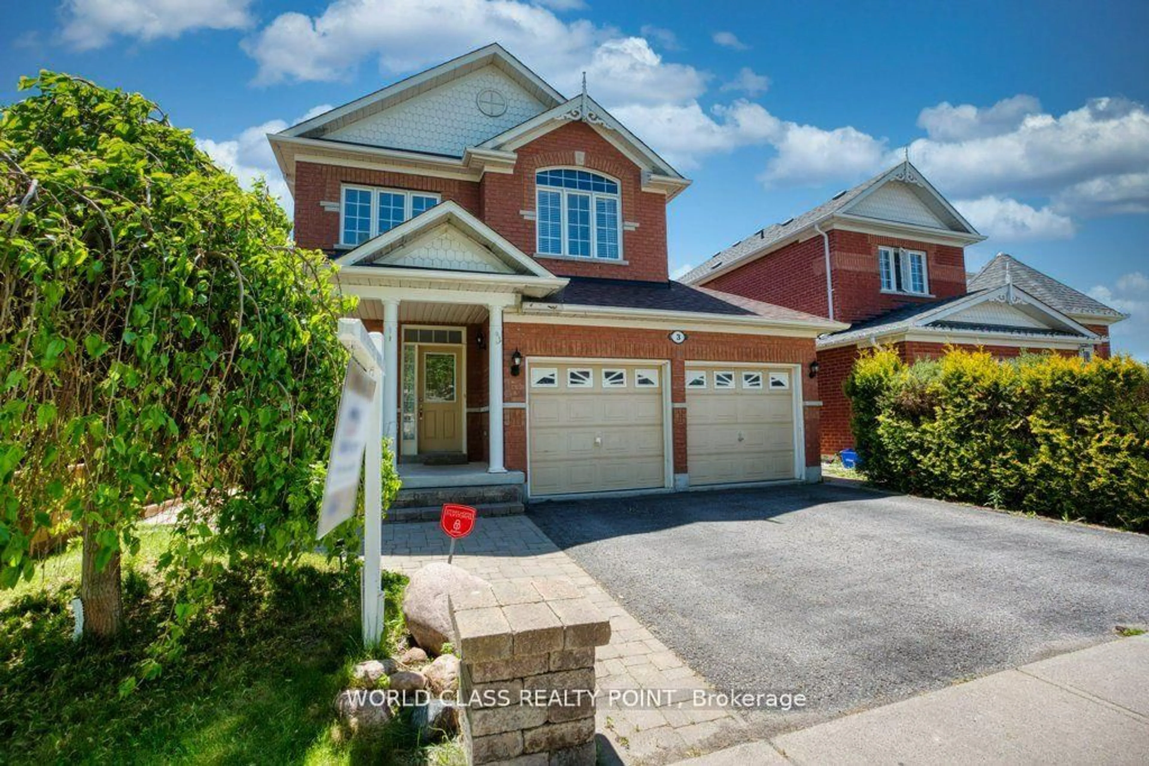 Home with brick exterior material, street for 3 Hesham Dr, Whitby Ontario L1M 2J9