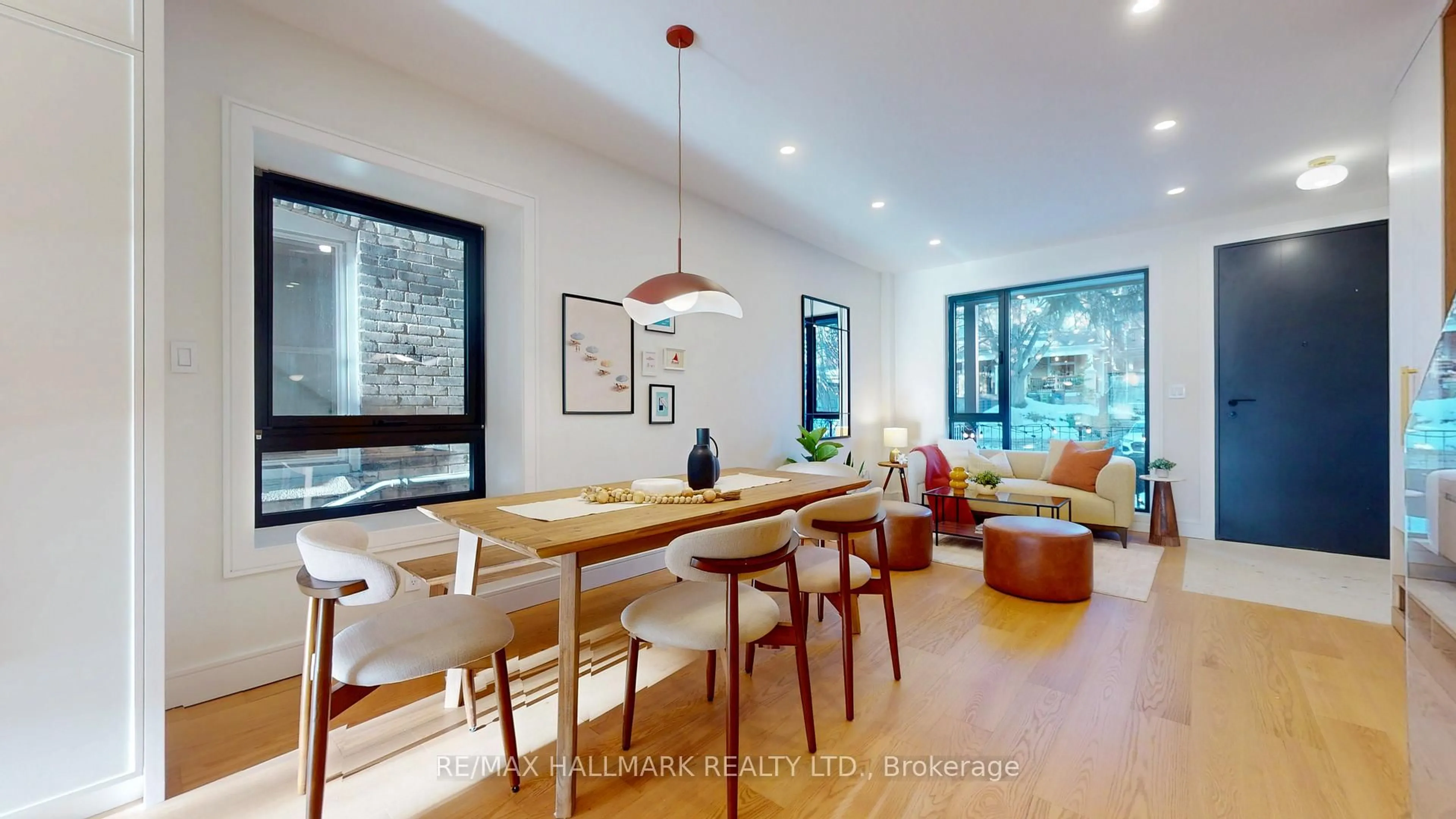 Dining room, wood/laminate floor for 290 Waverley Rd, Toronto Ontario M4L 3T6