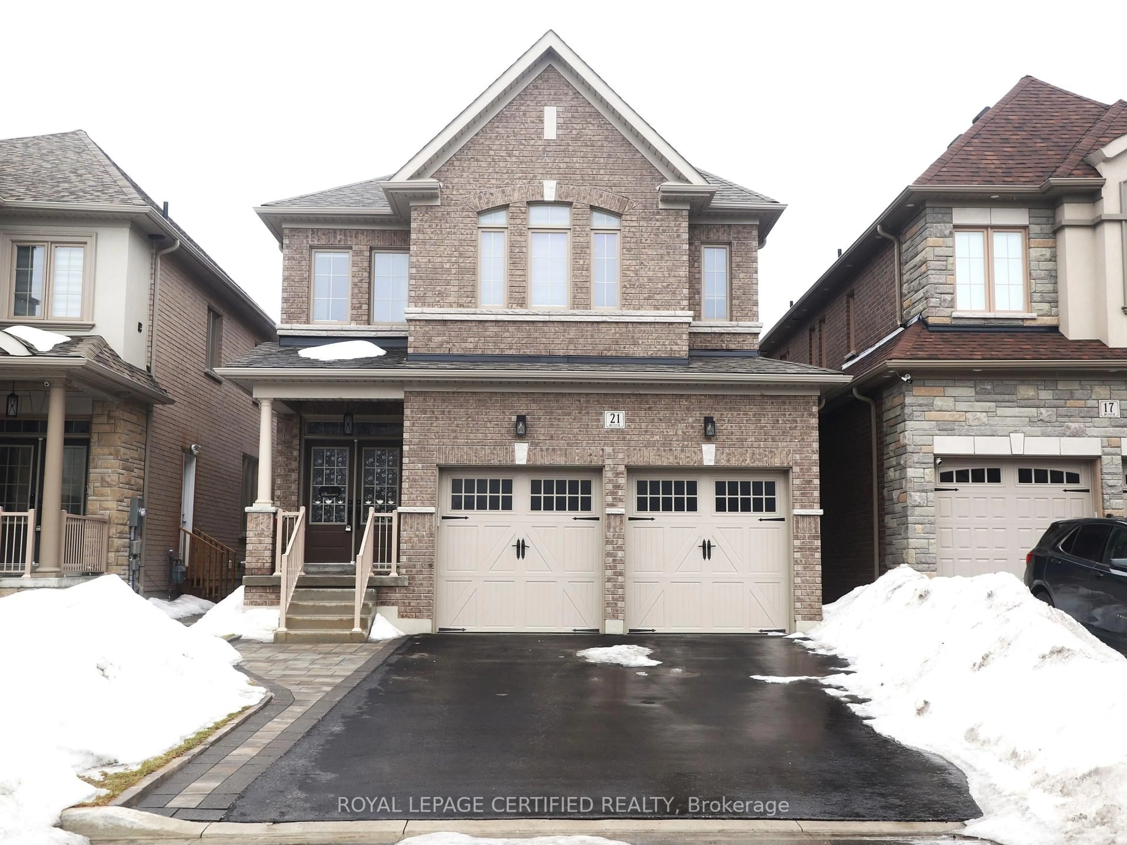 Home with brick exterior material, street for 21 Ouellette Dr, Whitby Ontario L1P 0E3