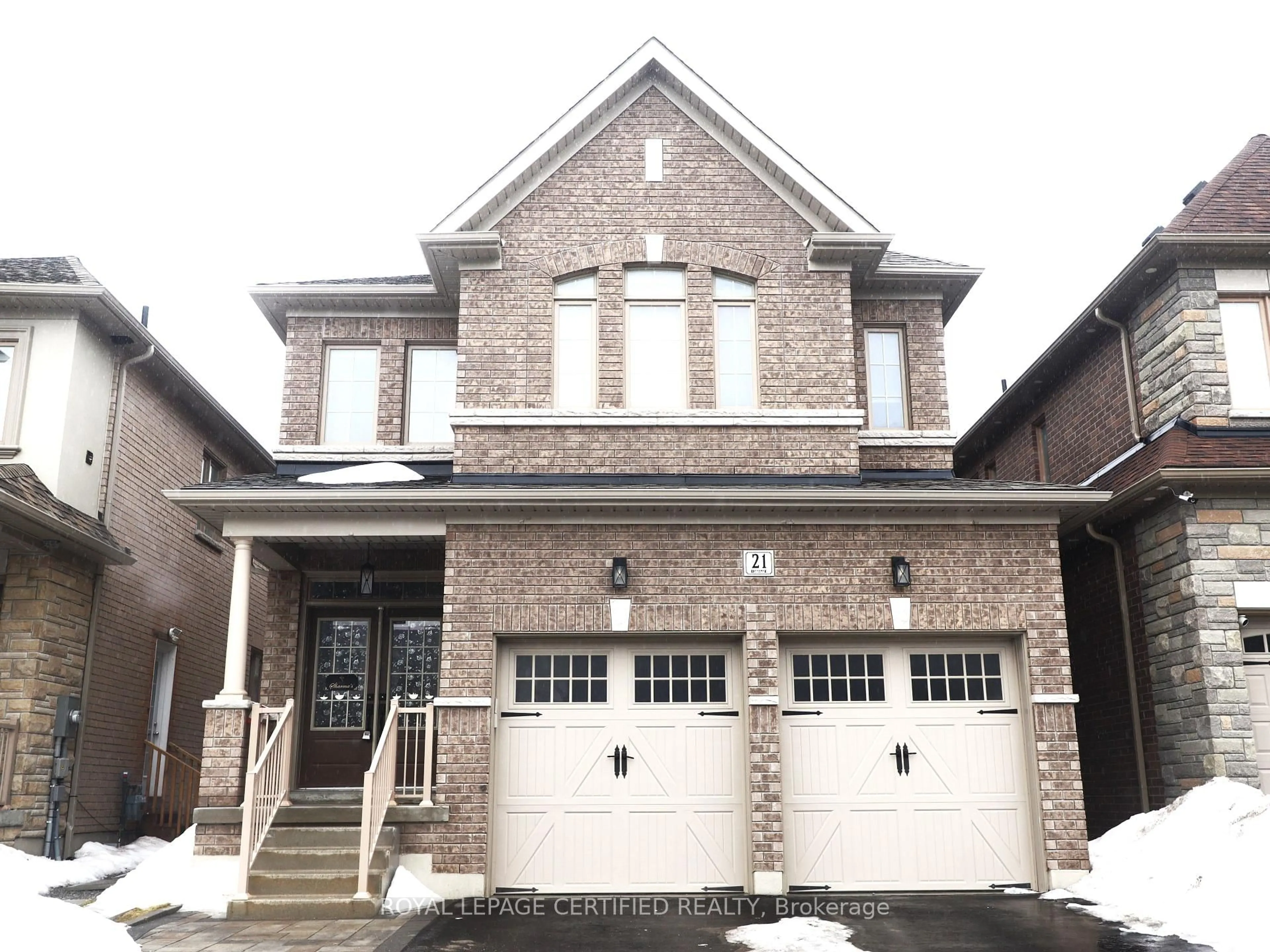 Home with brick exterior material, street for 21 Ouellette Dr, Whitby Ontario L1P 0E3