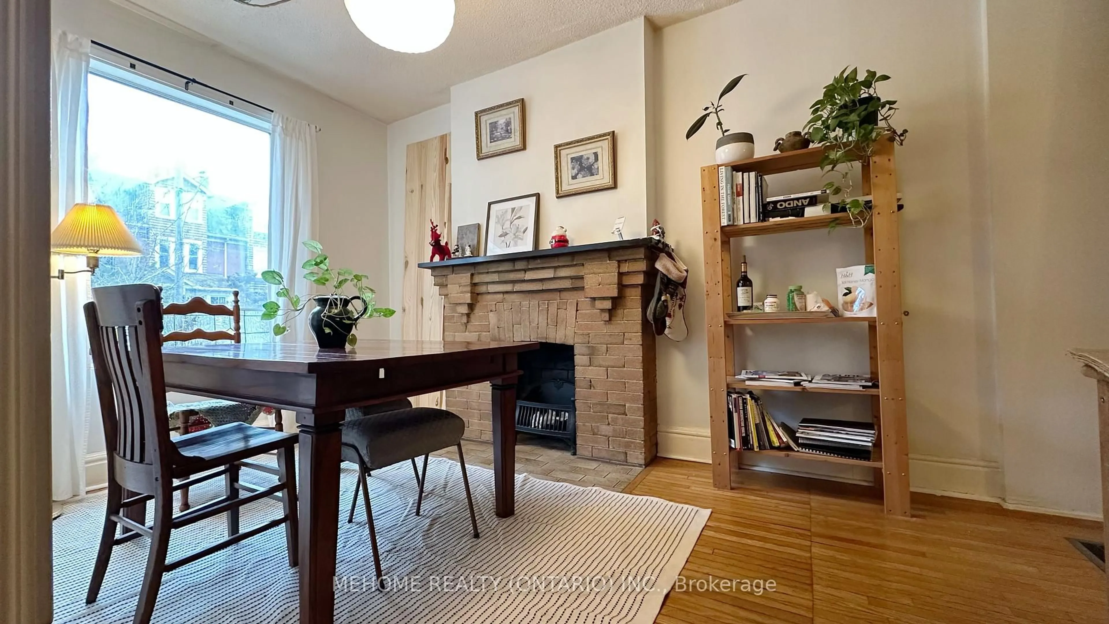 Dining room, wood/laminate floor for 7 Badgerow Ave, Toronto Ontario M4M 1T9