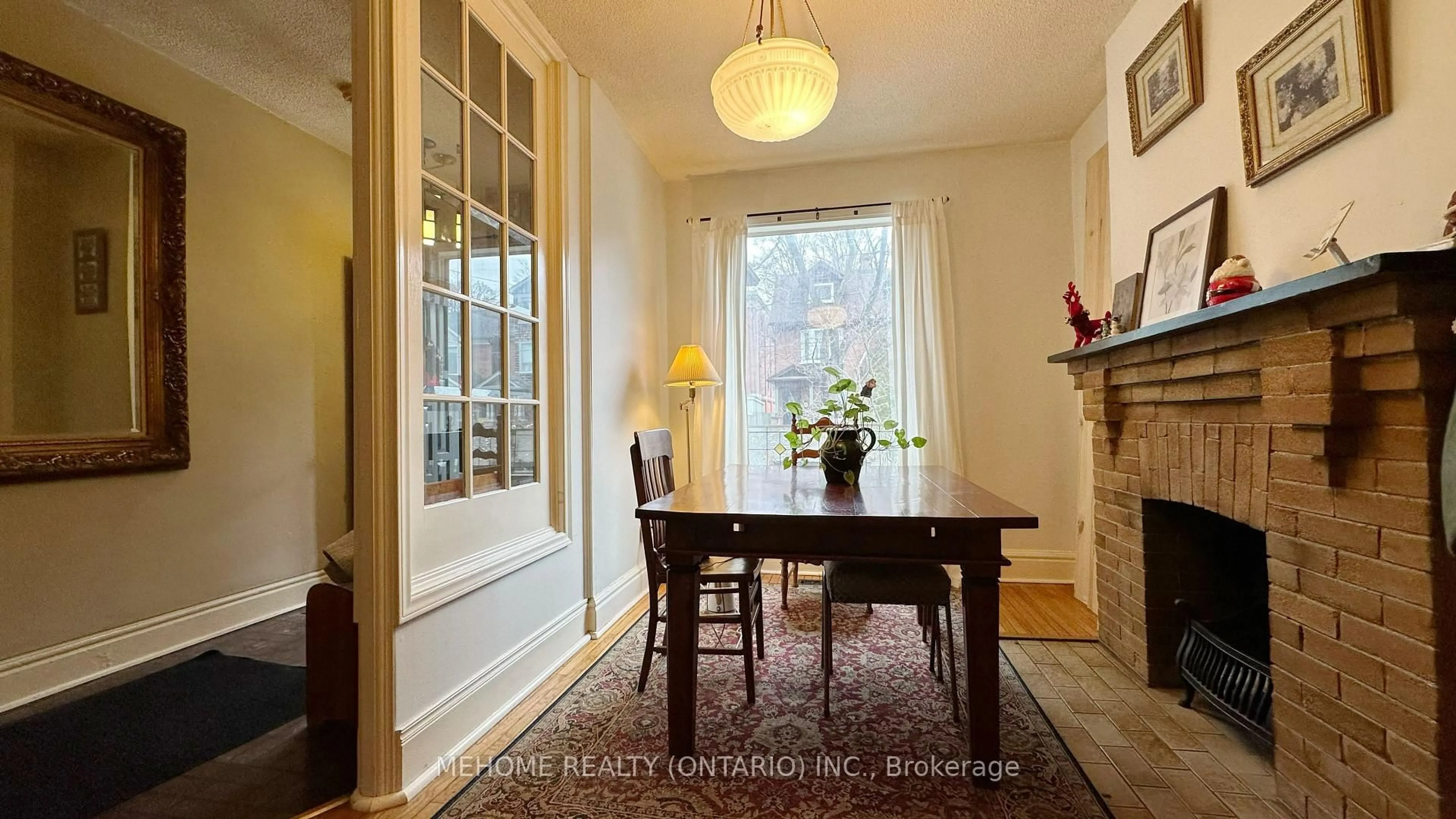 Dining room, wood/laminate floor for 7 Badgerow Ave, Toronto Ontario M4M 1T9