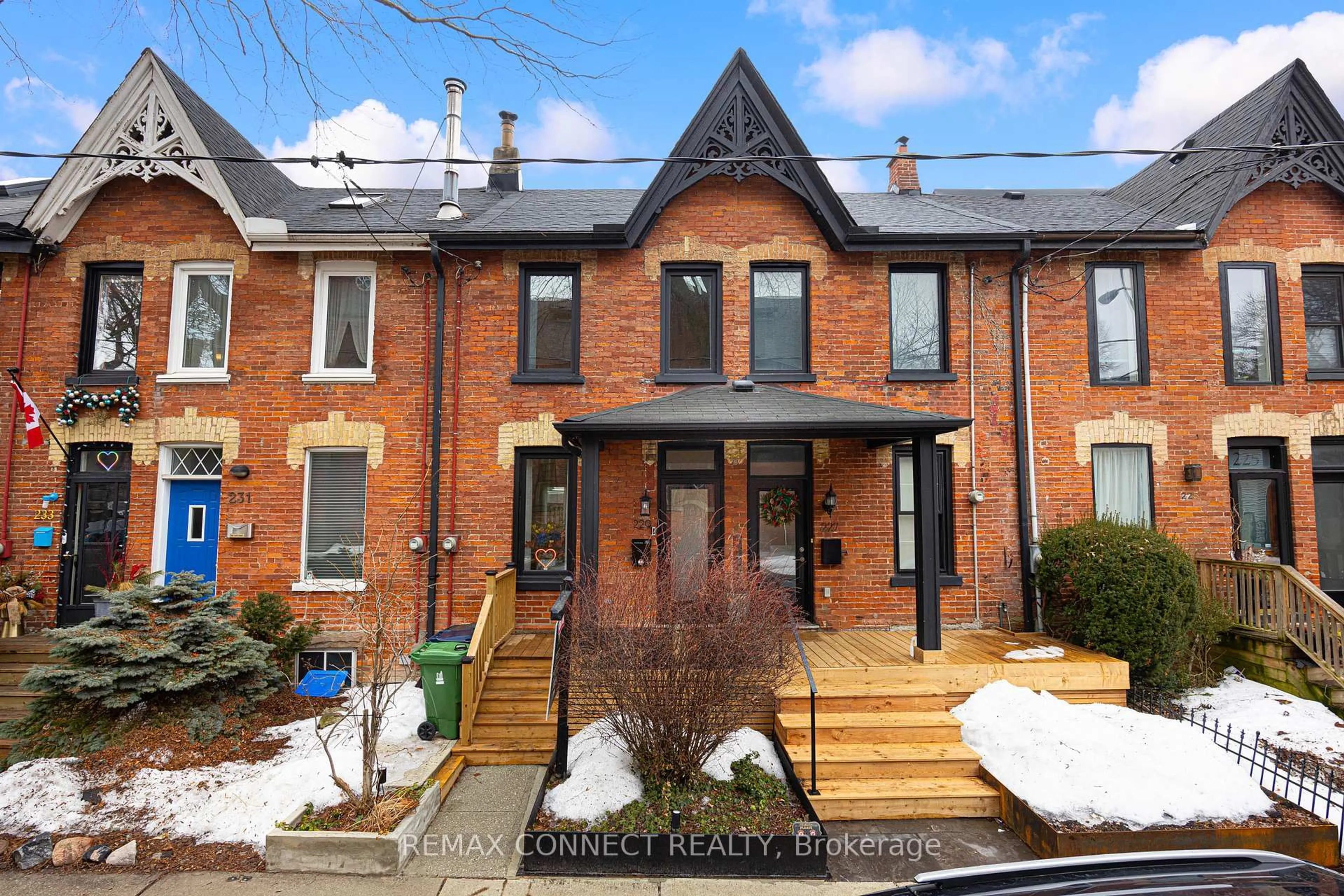Home with brick exterior material, street for 229 Boulton Ave, Toronto Ontario M4M 2J8
