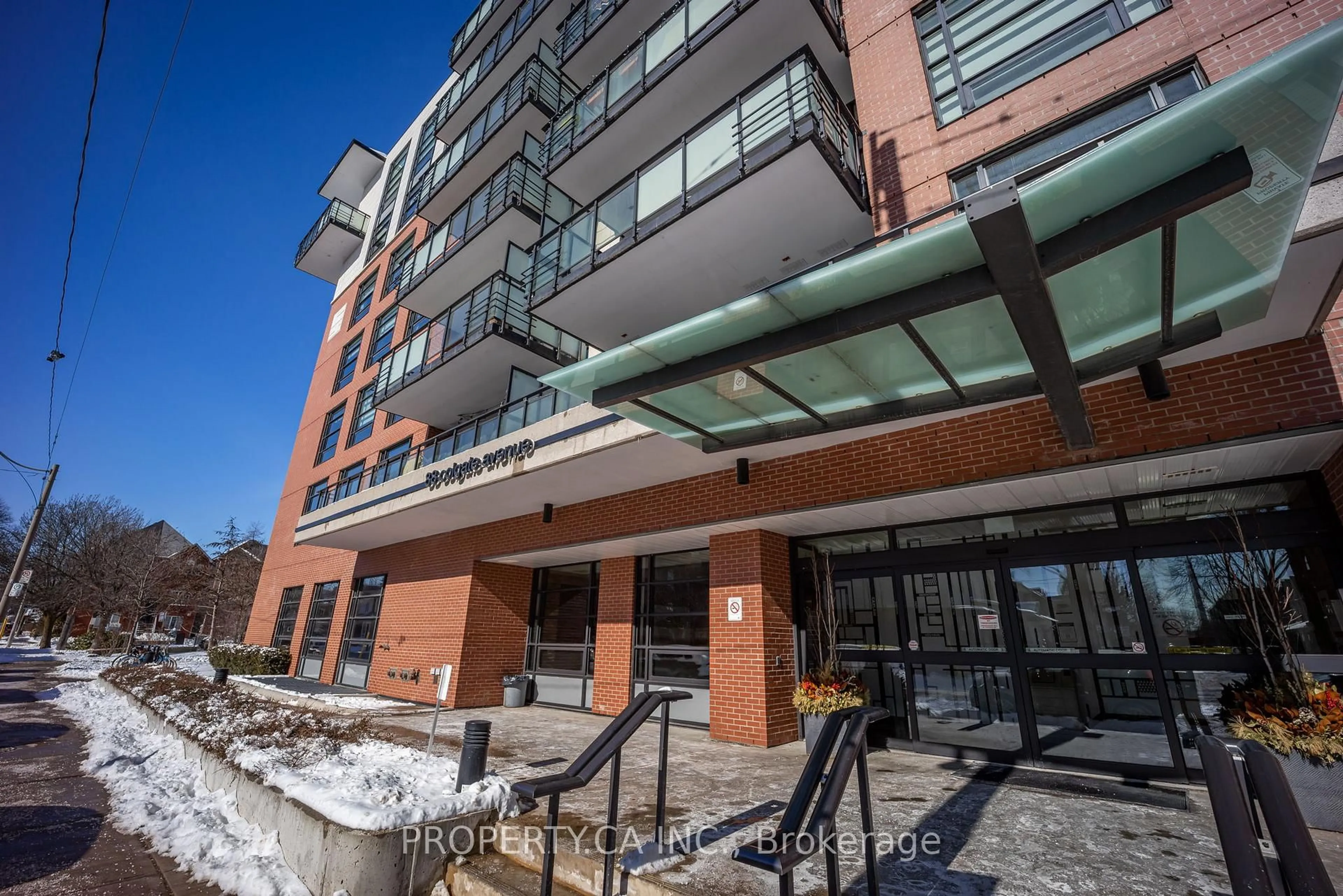 Patio, building for 88 Colgate Ave #612, Toronto Ontario M4M 0A6