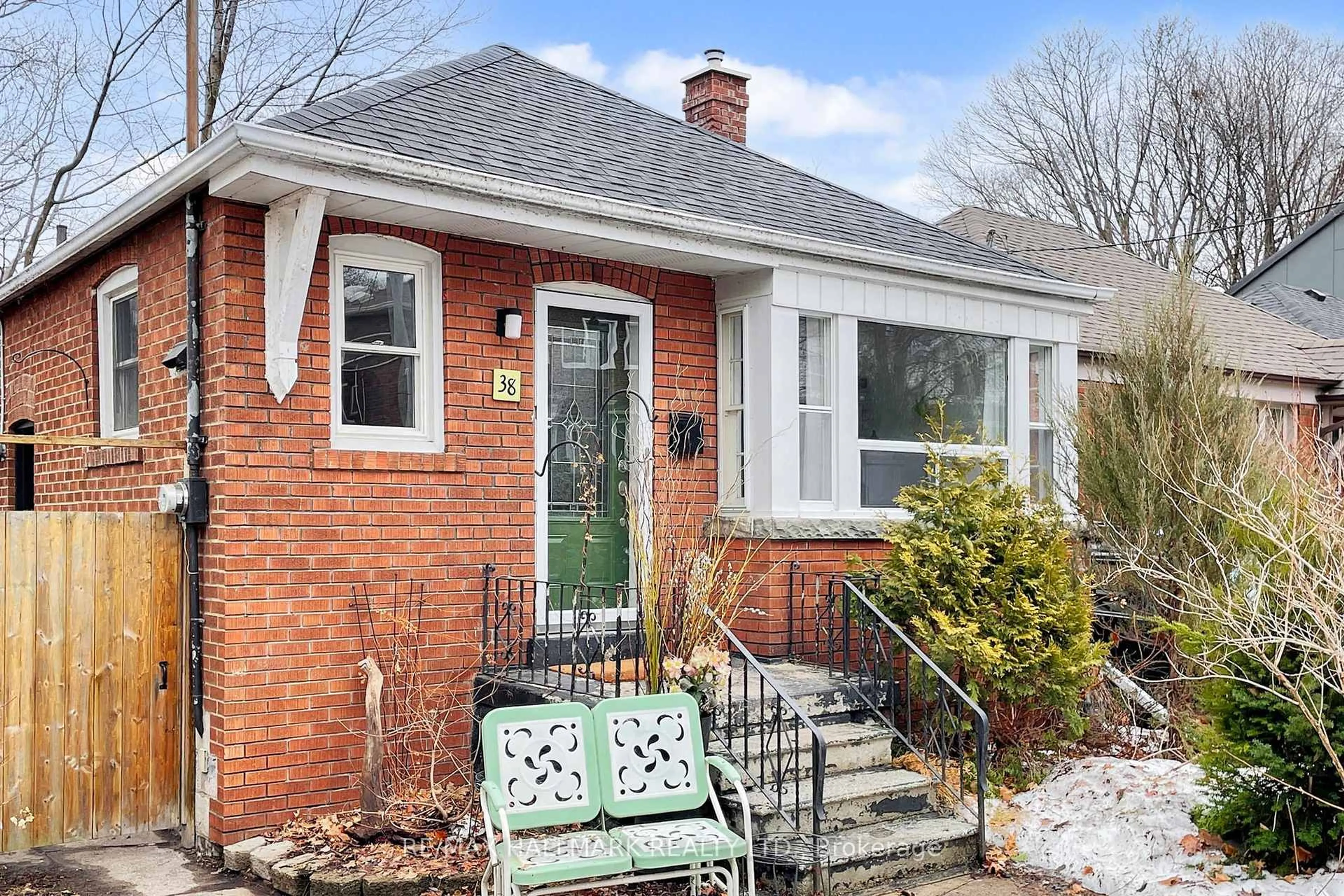 Home with brick exterior material, street for 38 Wildwood Cres, Toronto Ontario M4L 2K7