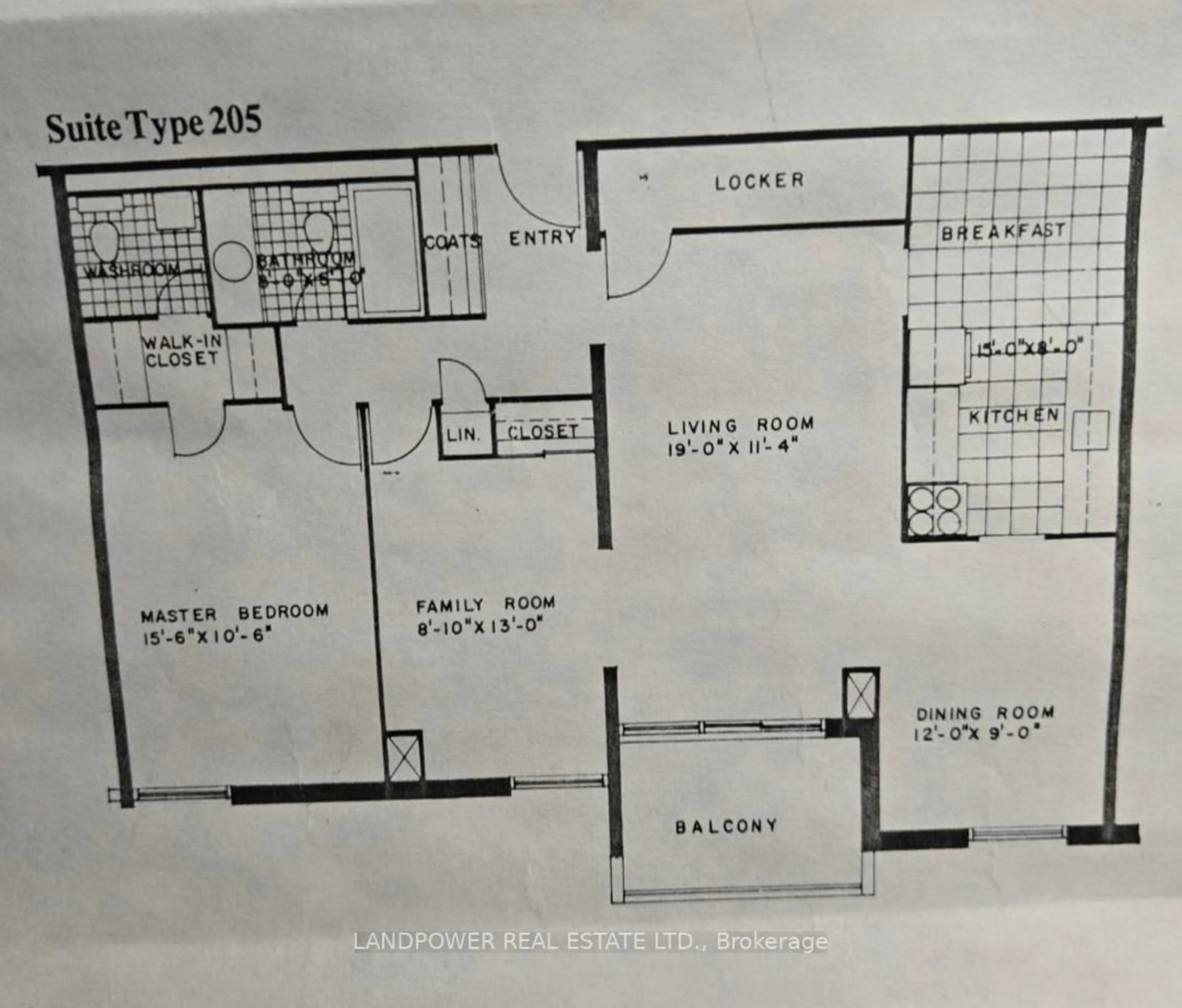 Floor plan for 121 Trudelle St #1705, Toronto Ontario M1J 3K4