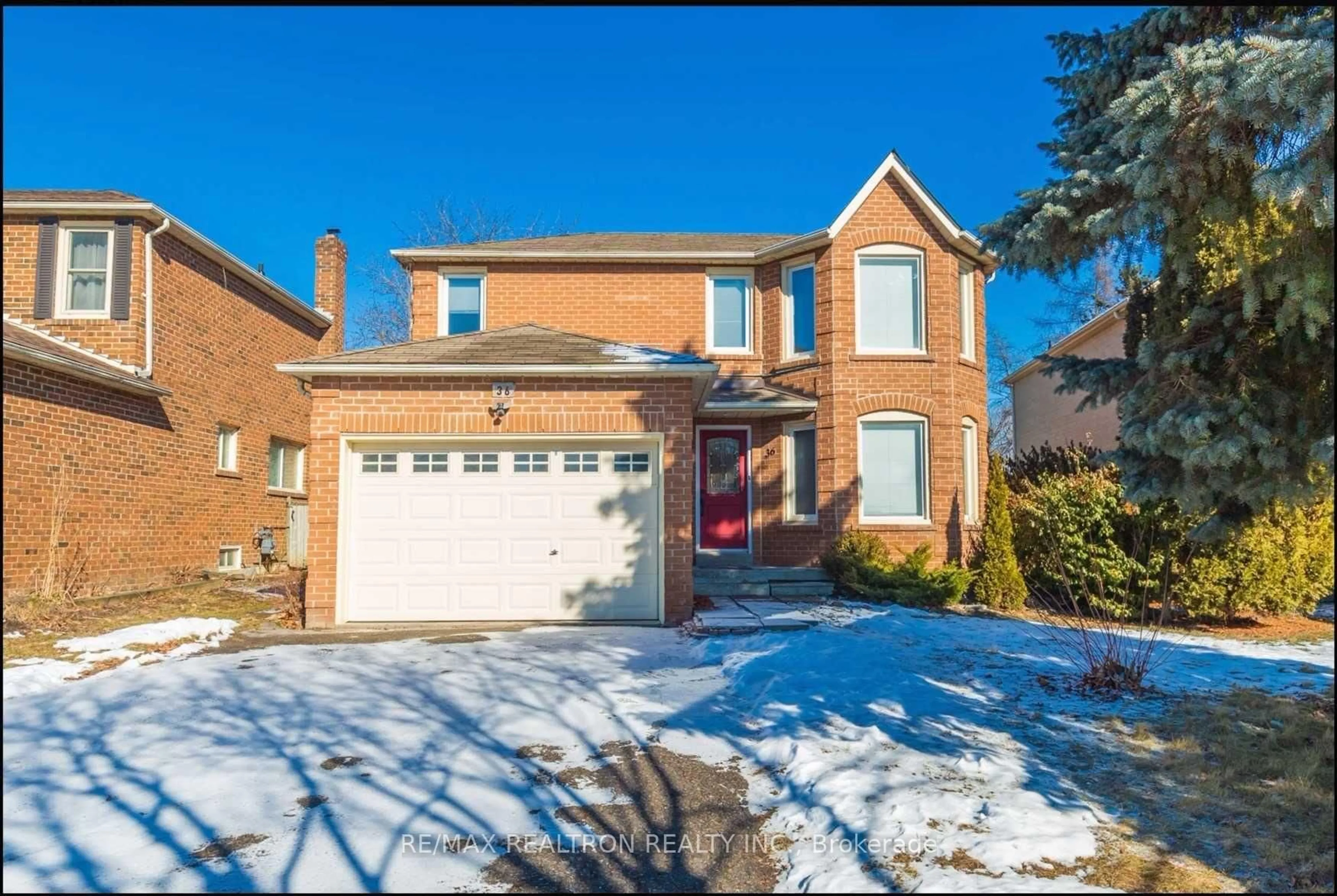 Home with brick exterior material, street for 36 Ravenscroft Rd, Ajax Ontario L1T 1W1