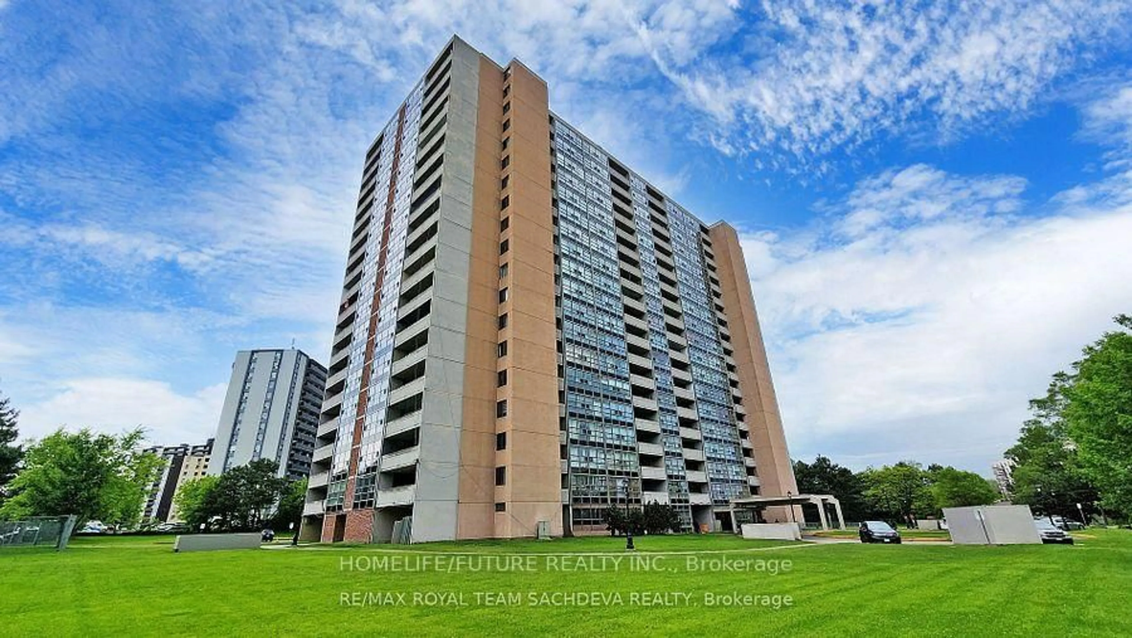 A pic from outside/outdoor area/front of a property/back of a property/a pic from drone, building for 3380 Eglinton Ave #1909, Toronto Ontario M1J 3L6