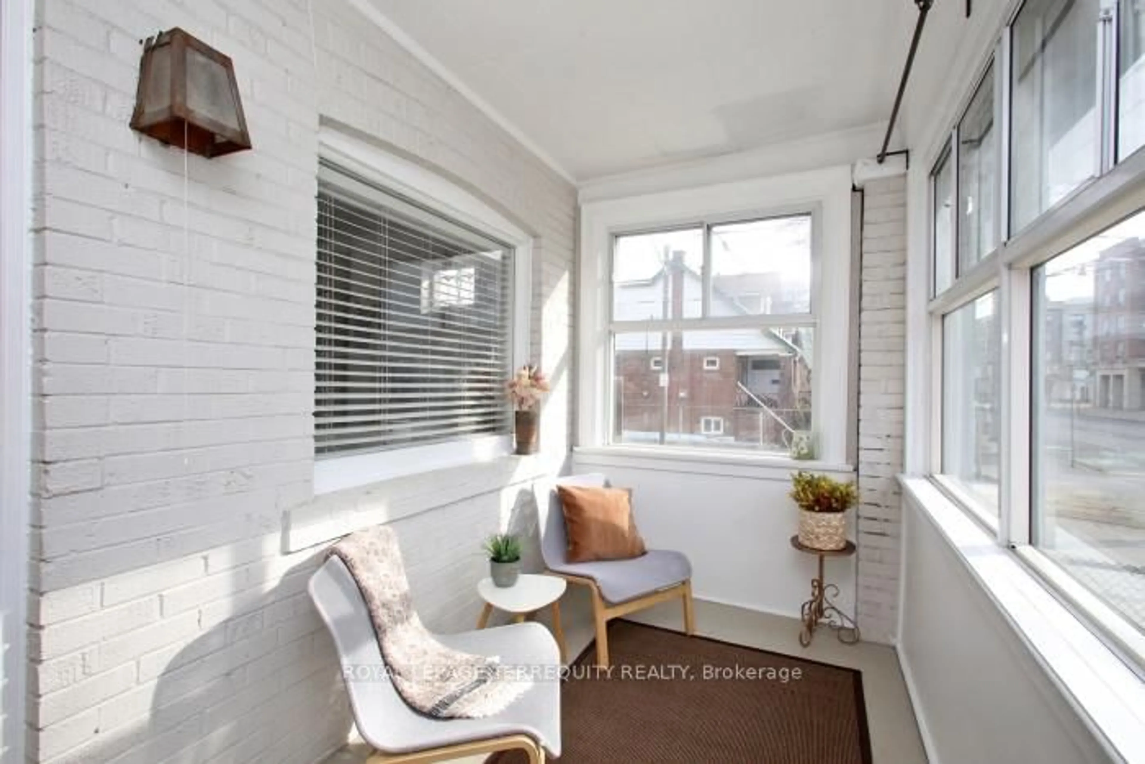 Balcony in the apartment, street for 1746 Queen St, Toronto Ontario M4L 1G7