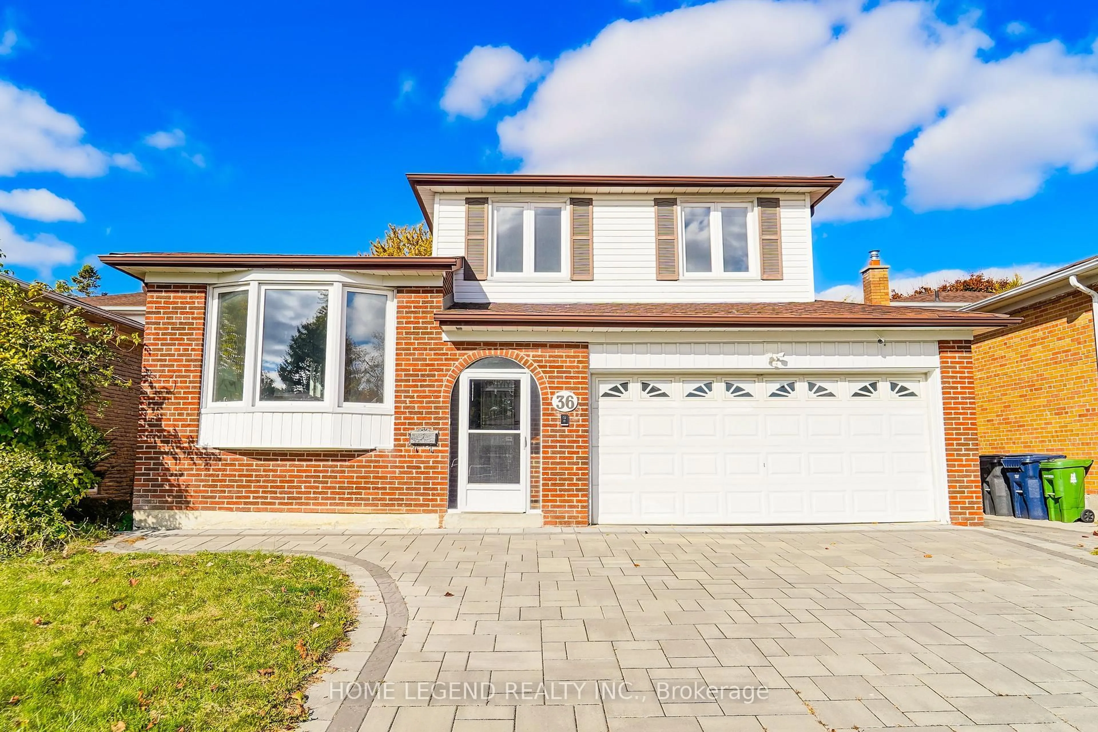 Home with brick exterior material, street for 36 Pebblehill Sq, Toronto Ontario M1S 2P7