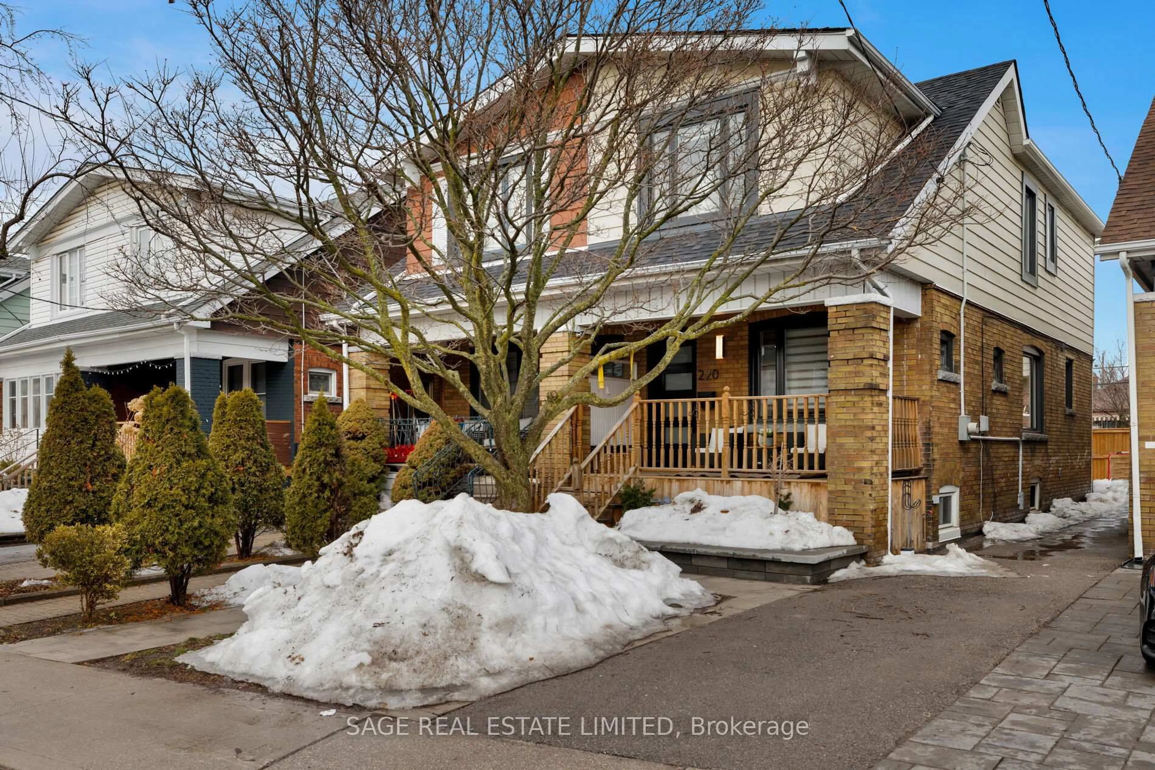 Home with brick exterior material, street for 220 Westwood Ave, Toronto Ontario M4J 2H4