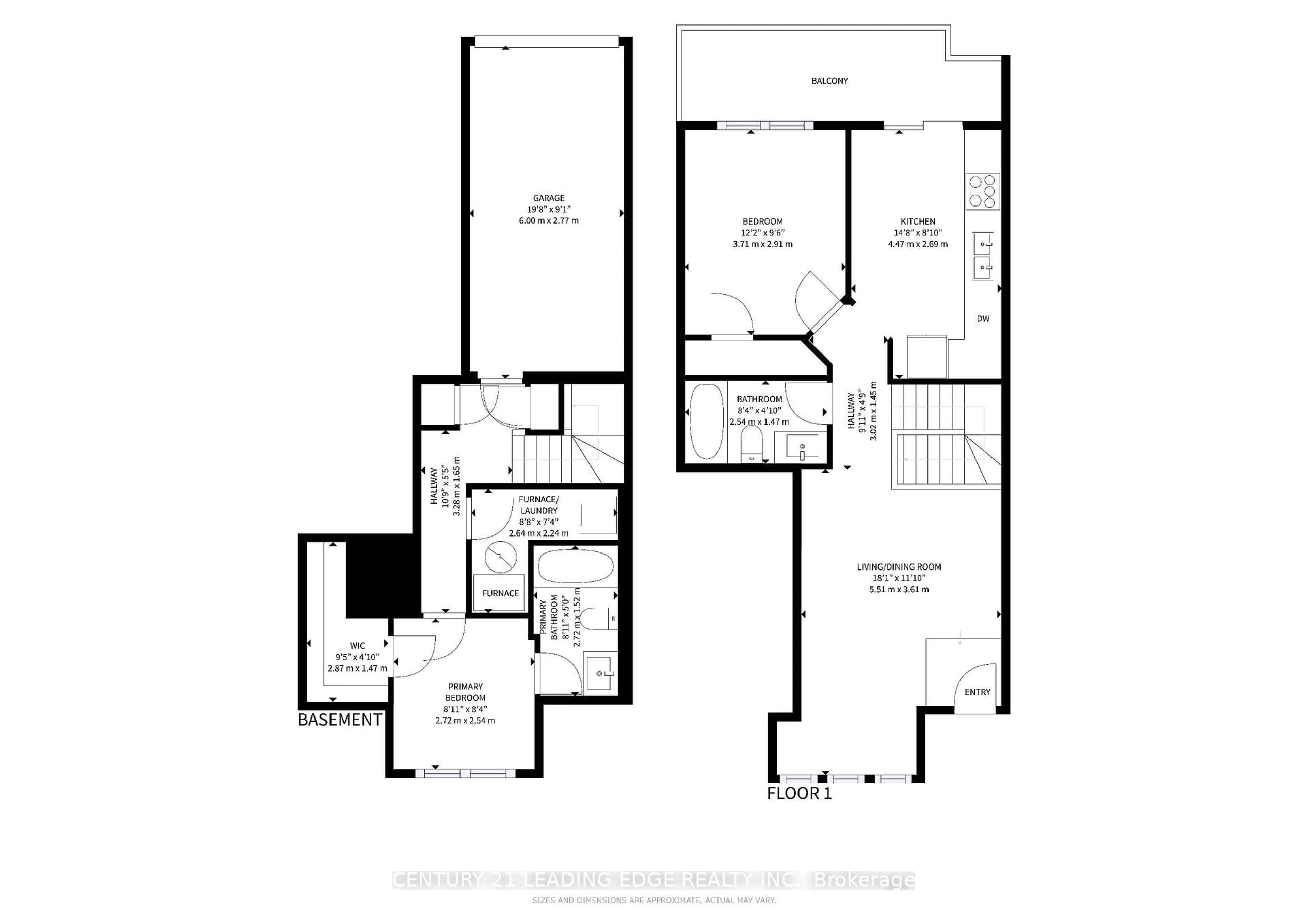Floor plan for 20 Carnahan Terr, Toronto Ontario M4E 0B2
