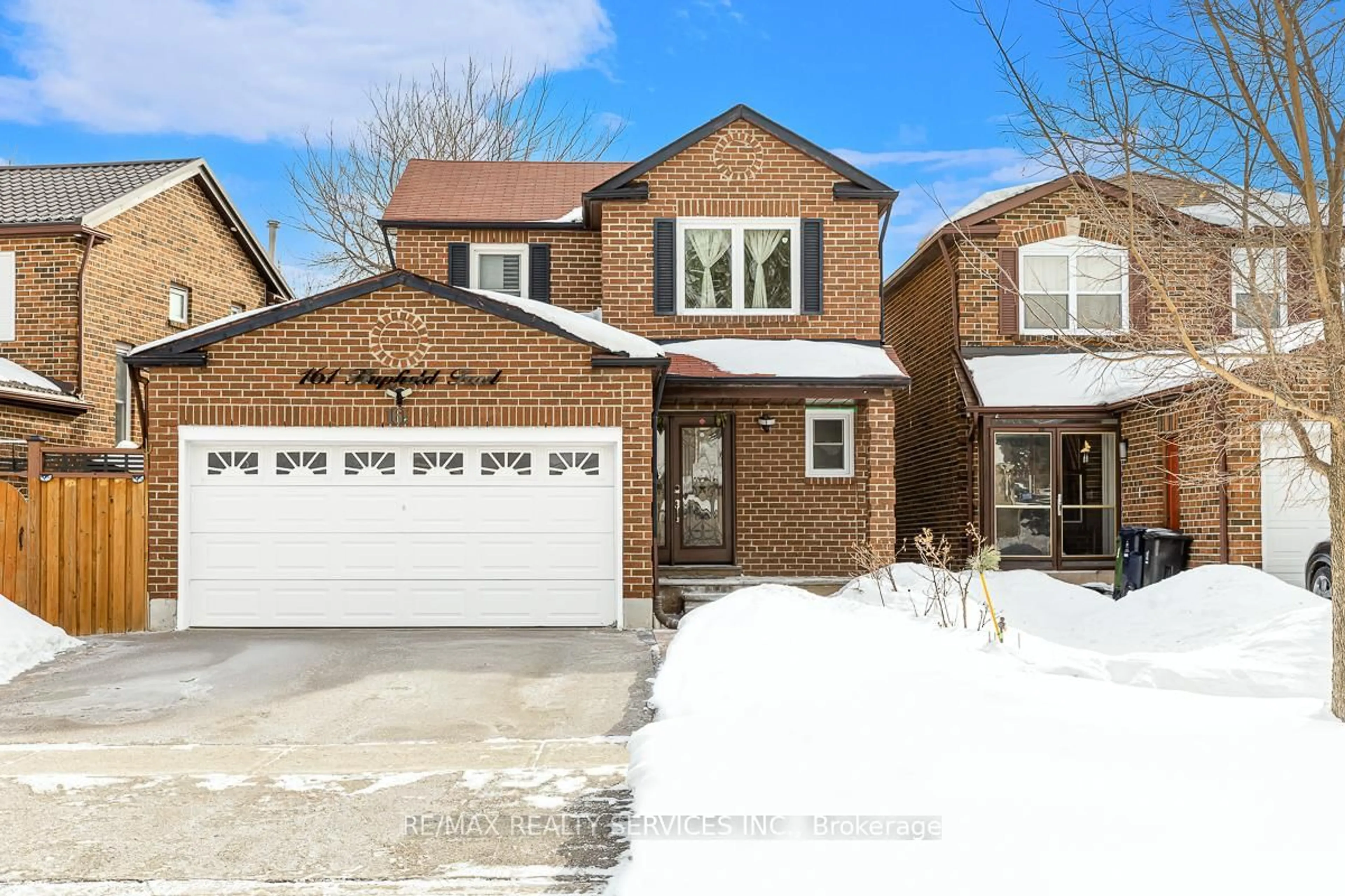 Home with brick exterior material, street for 161 Hupfield Tr, Toronto Ontario M1B 4P7