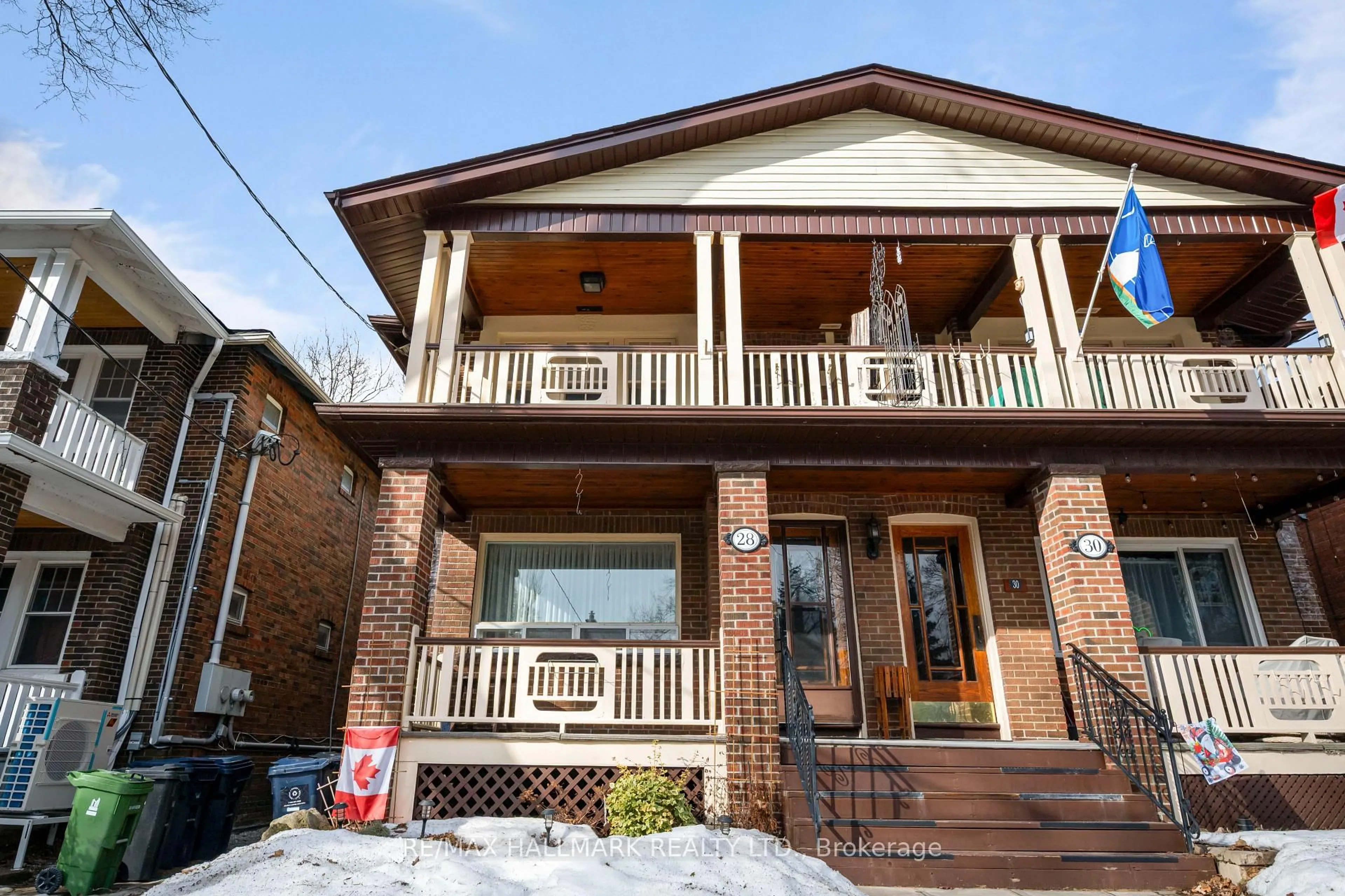 Home with brick exterior material, street for 28 Glen Manor Dr #Upper, Toronto Ontario M4E 2X2