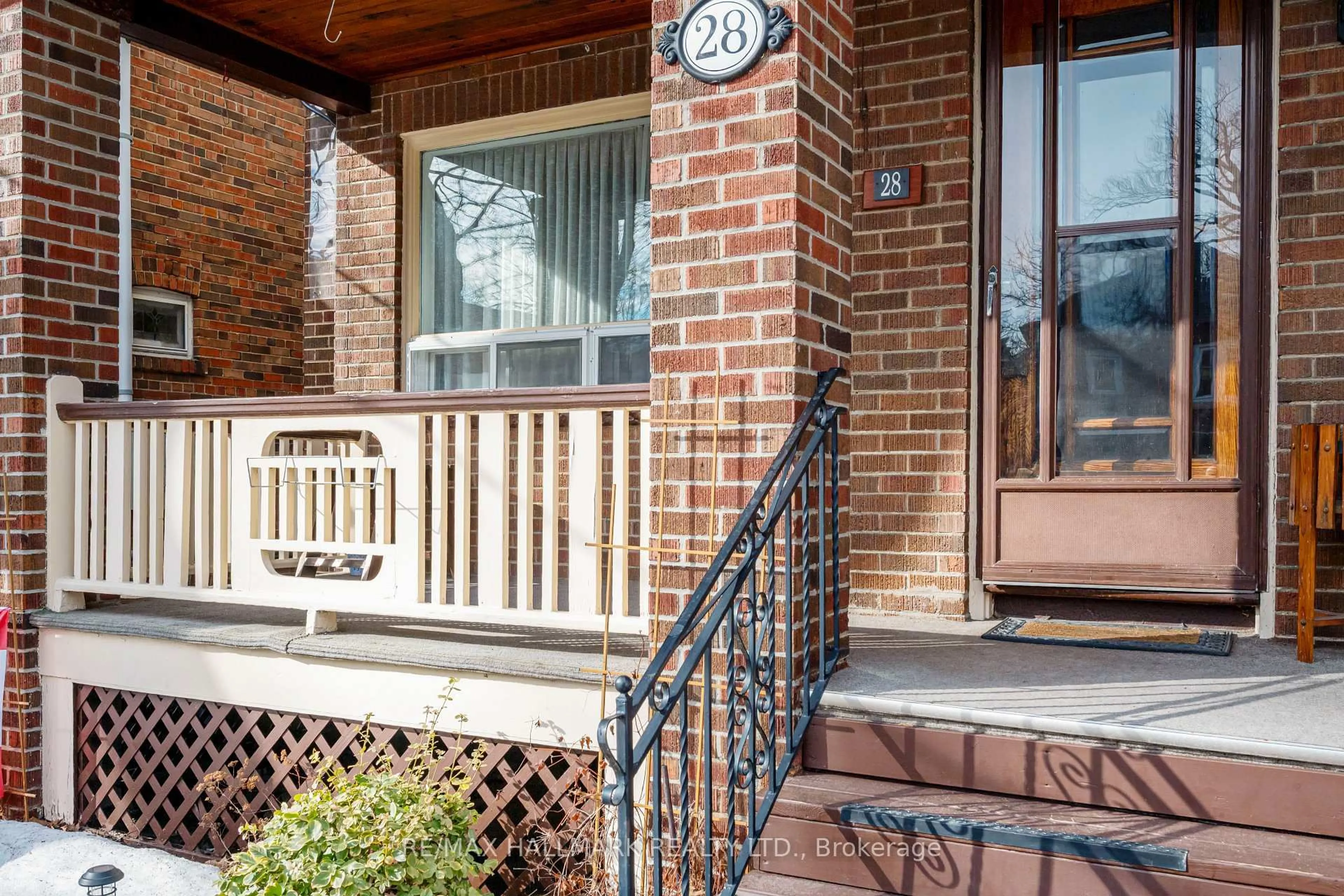 Home with brick exterior material, street for 28 Glen Manor Dr #Upper, Toronto Ontario M4E 2X2