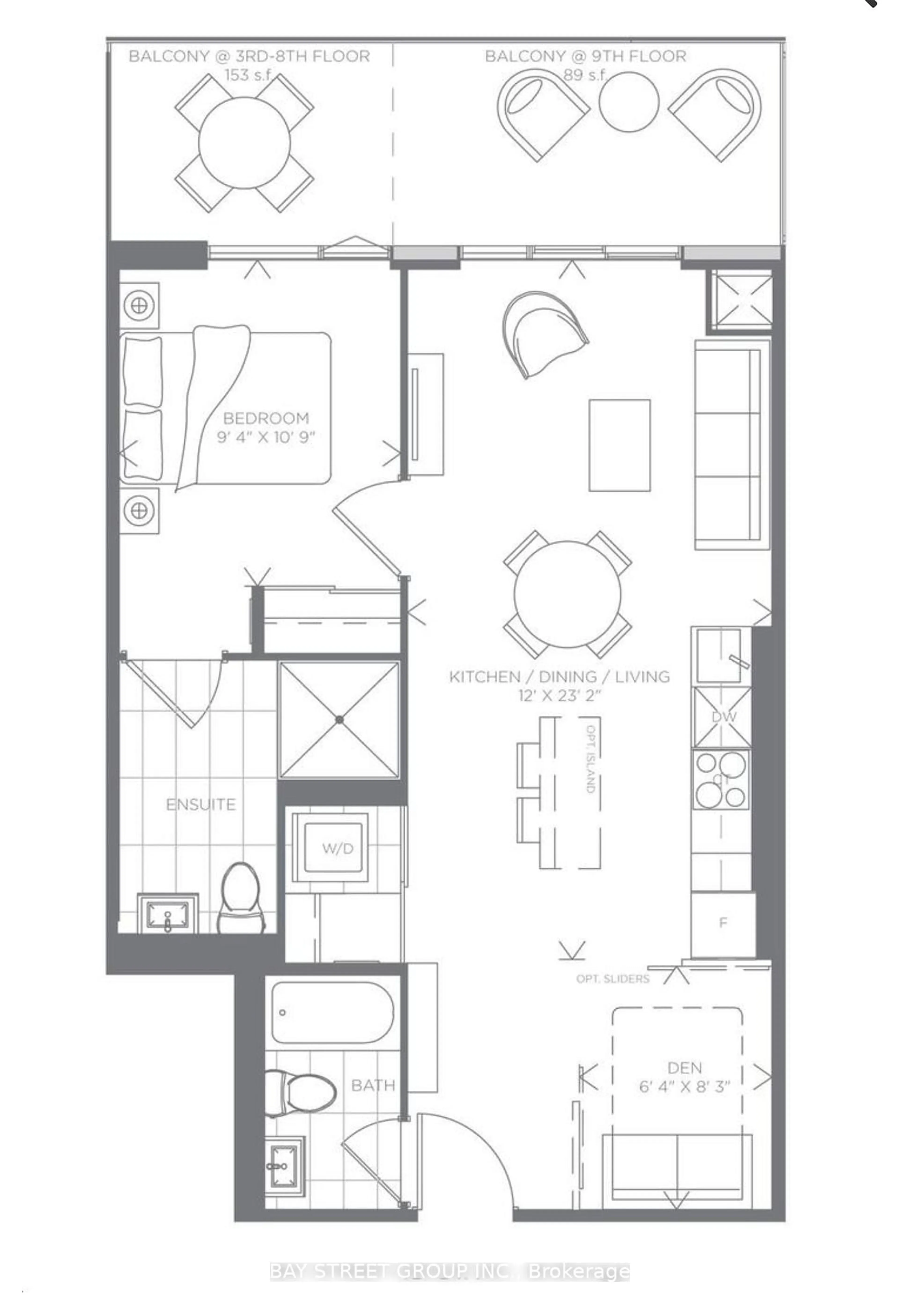 Floor plan for 2369 Danforth Ave #801, Toronto Ontario M4C 0B1