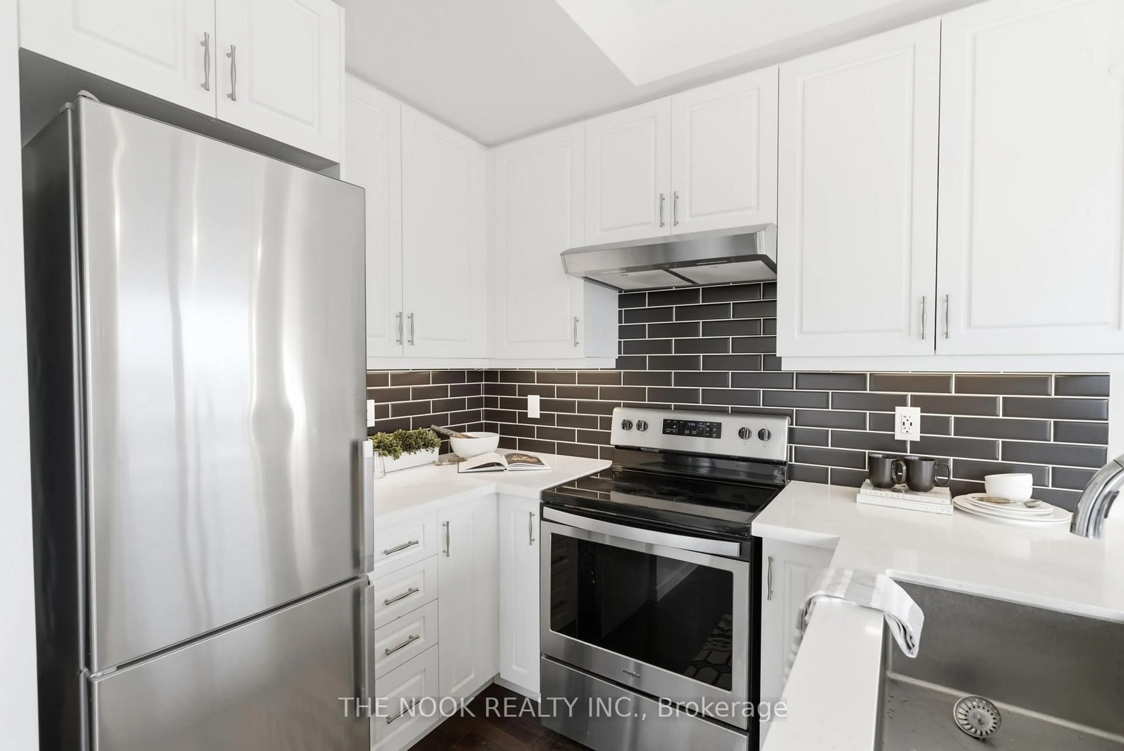 Standard kitchen, ceramic/tile floor for 1711 Pure Springs Blvd #524, Pickering Ontario L1X 0E3