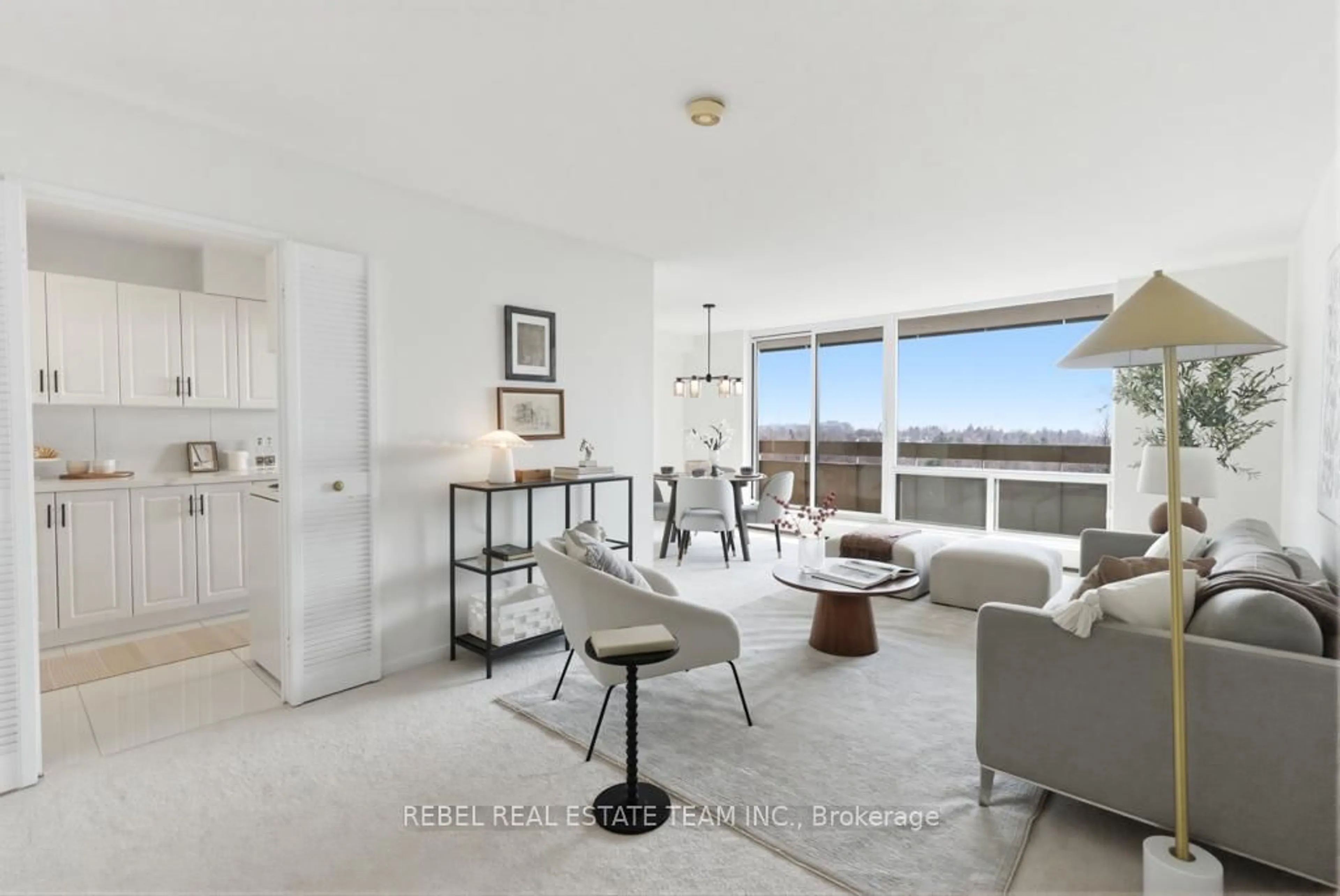 Living room with furniture, unknown for 1210 Radom St #705, Pickering Ontario L1W 2Z3