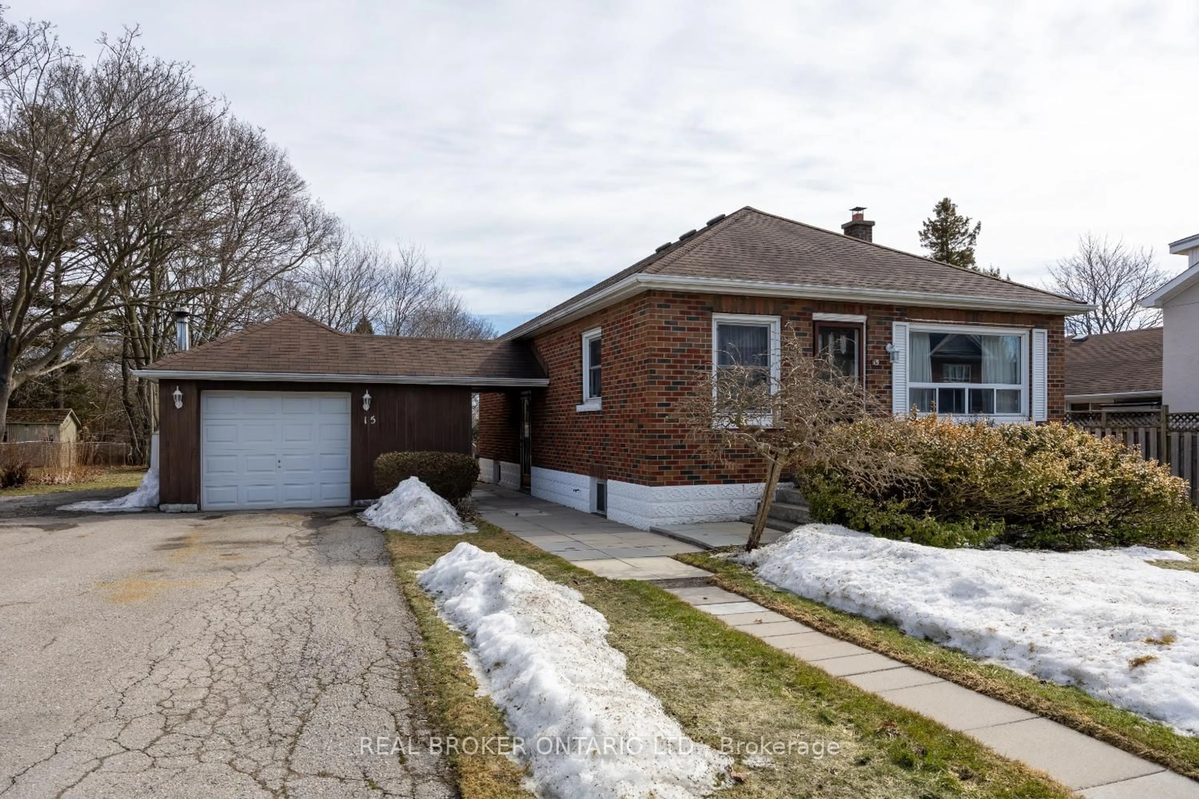 Home with brick exterior material, street for 15 Durham St, Clarington Ontario L1C 1H7