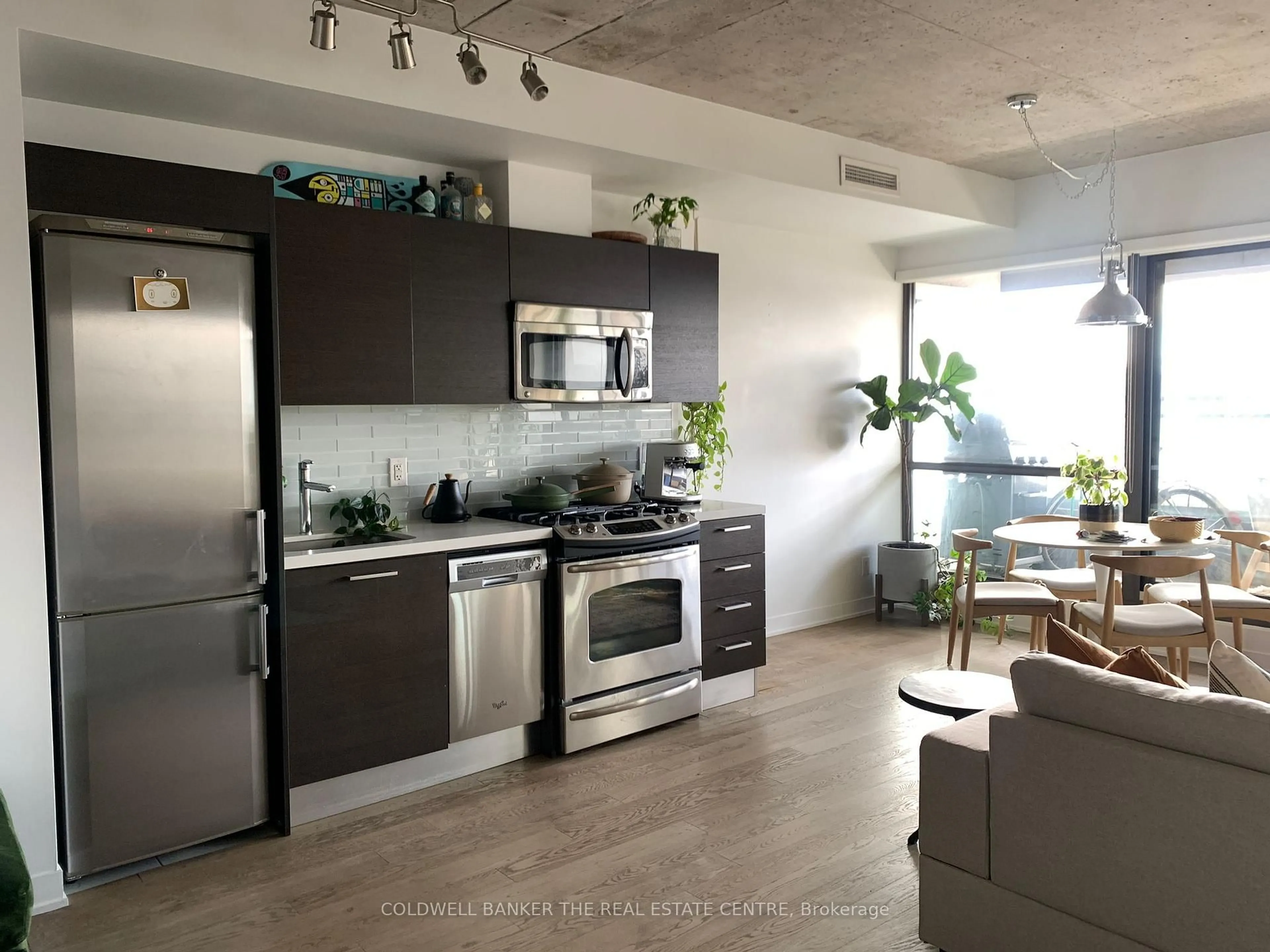 Open concept kitchen, unknown for 319 Carlaw Ave #503, Toronto Ontario M4M 0A4