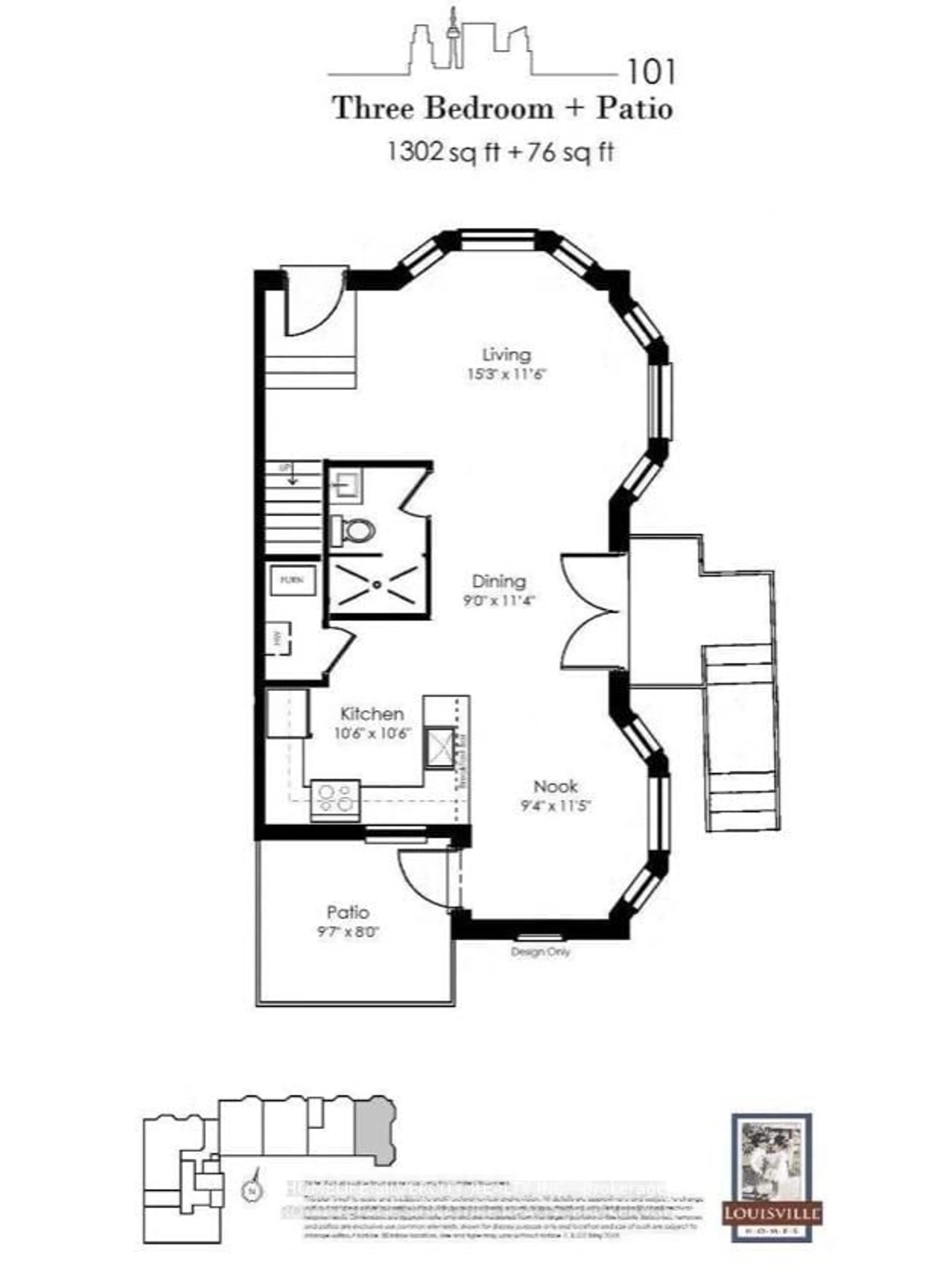 Floor plan for 35 Somers Ave #1, Toronto Ontario M4J 1W2