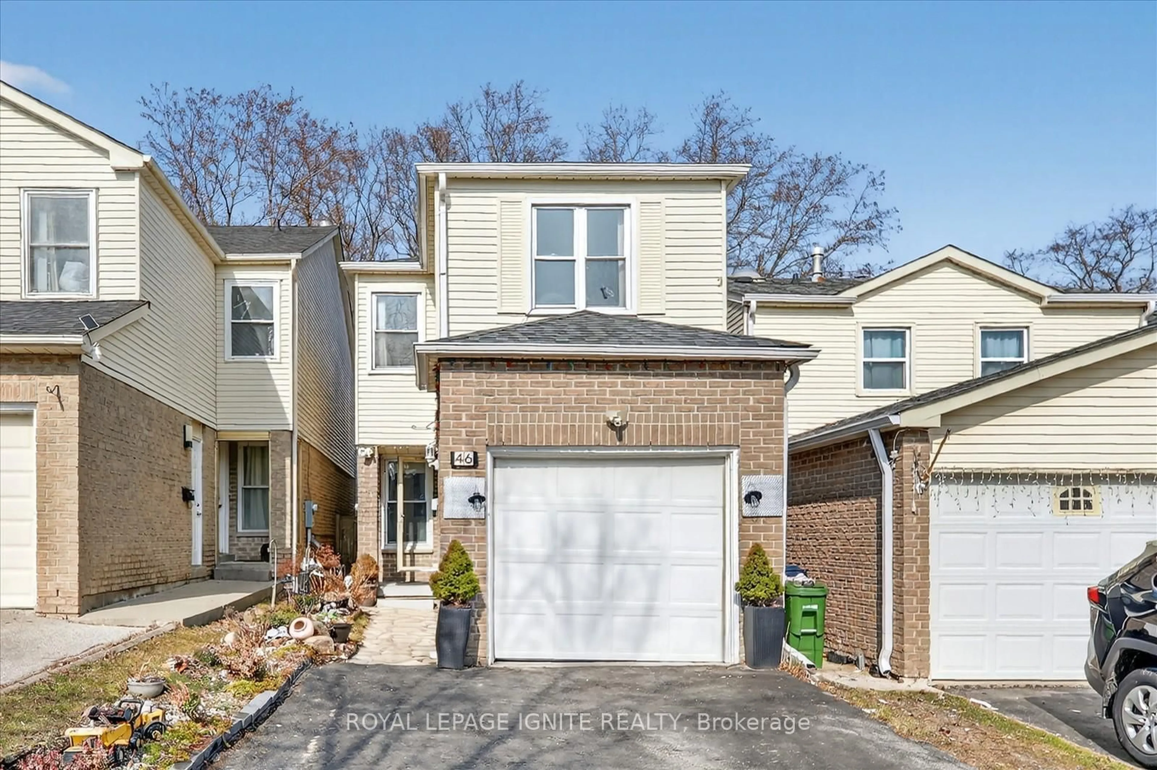 Home with brick exterior material, street for 46 Courtlands Dr, Toronto Ontario M1B 4N4