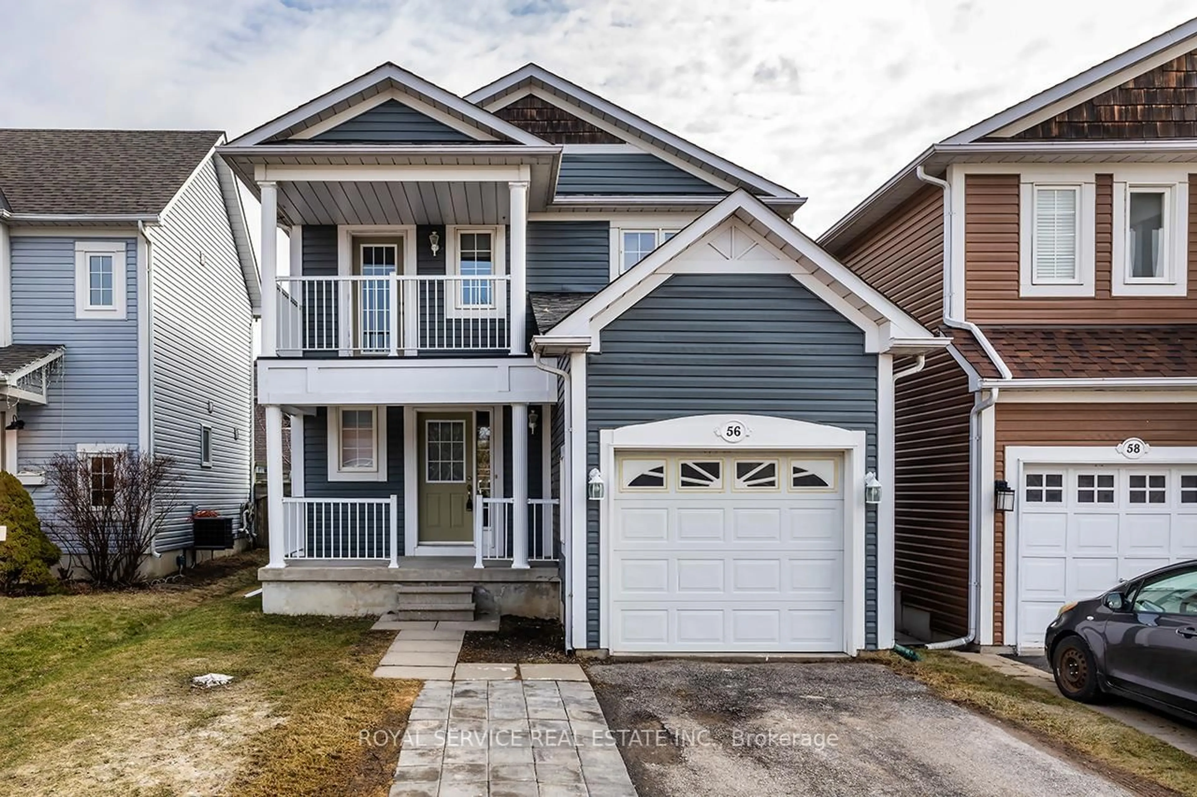 Home with vinyl exterior material, street for 56 Beacham Cres, Clarington Ontario L1B 1N1