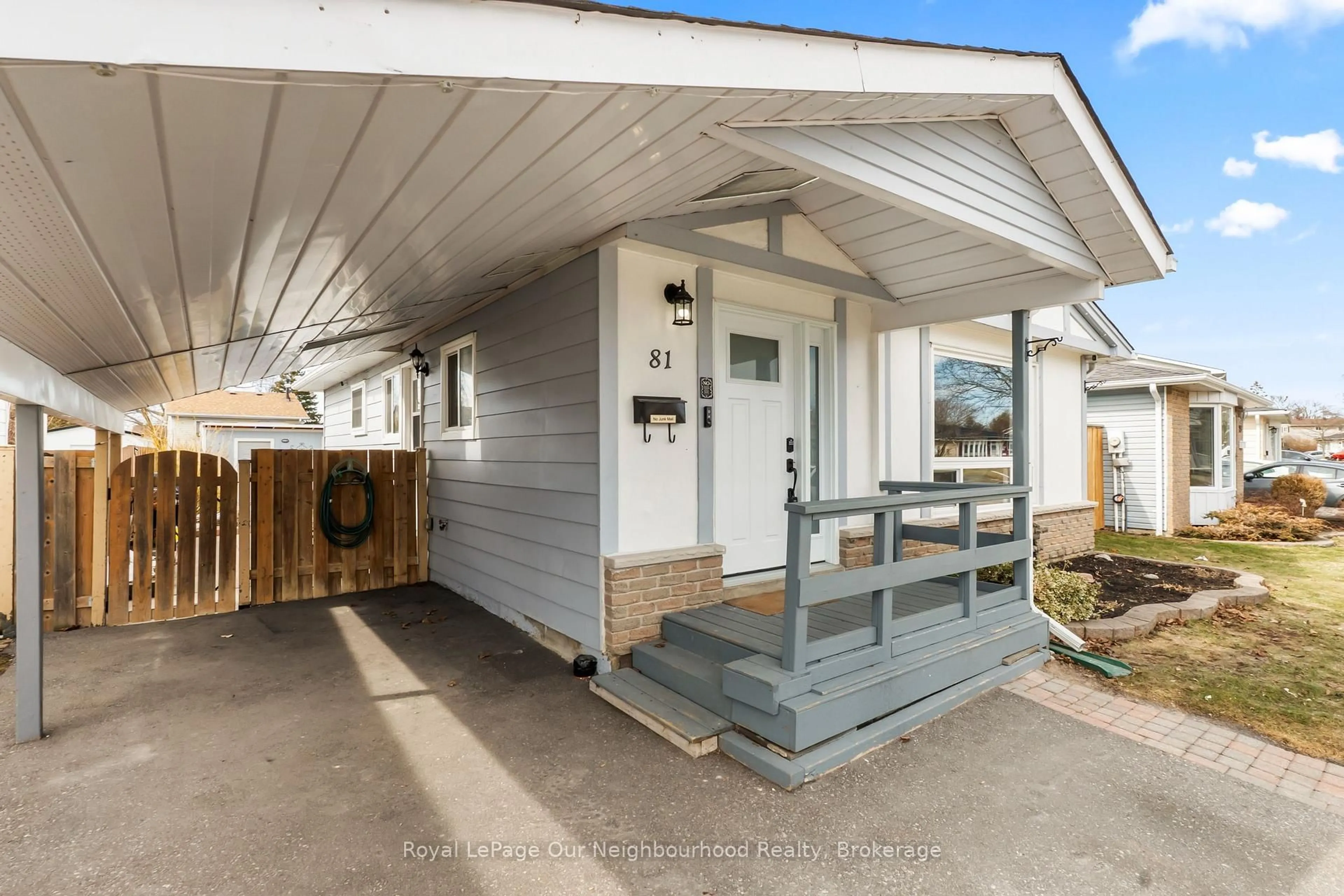 Home with vinyl exterior material, street for 81 Swanston Cres, Ajax Ontario L1S 3J5