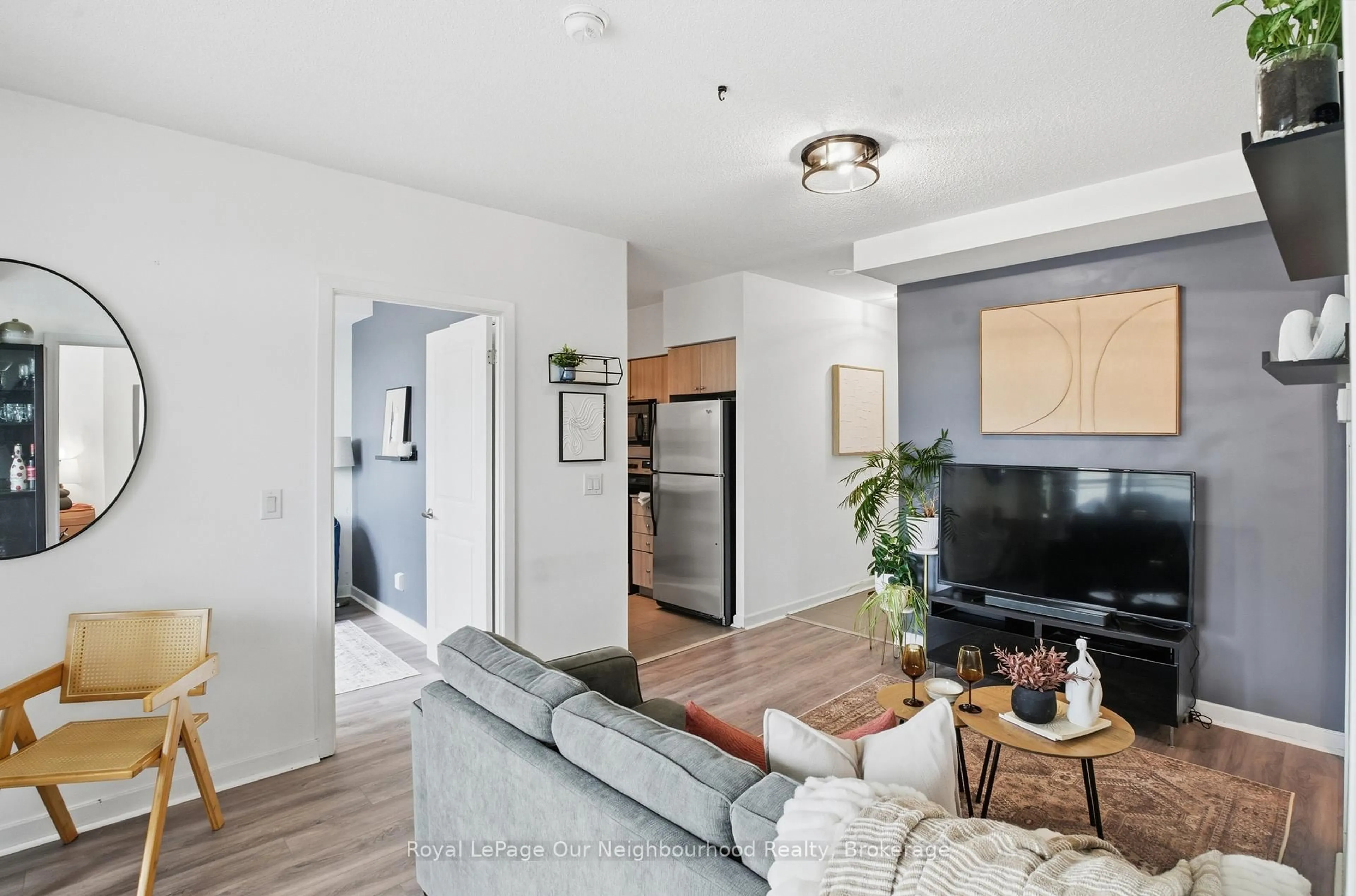 Living room with furniture, unknown for 1235 BAYLY St #301, Pickering Ontario L1W 1L7