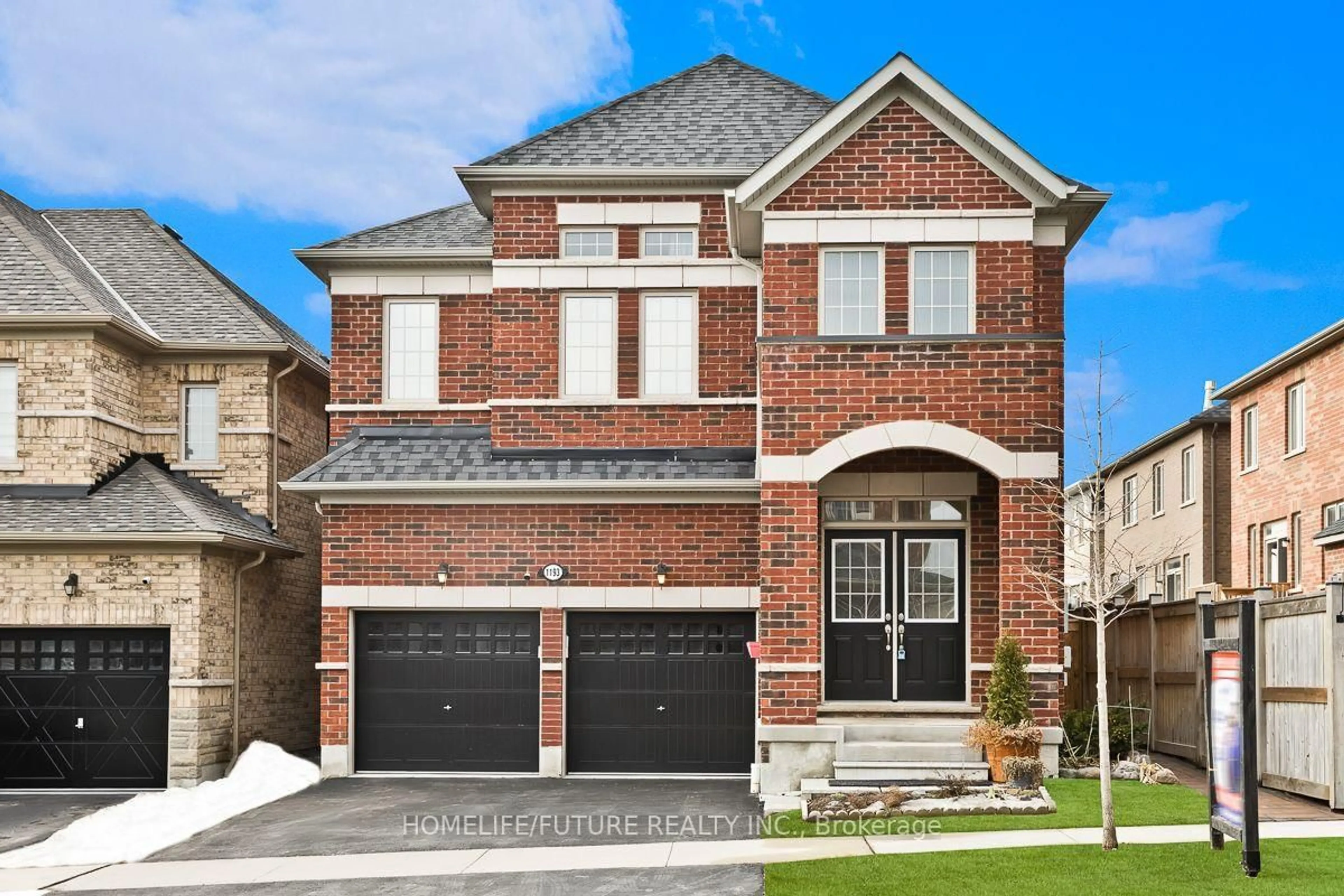 Home with brick exterior material, street for 1193 Enchanted Cres, Pickering Ontario L1X 0H1