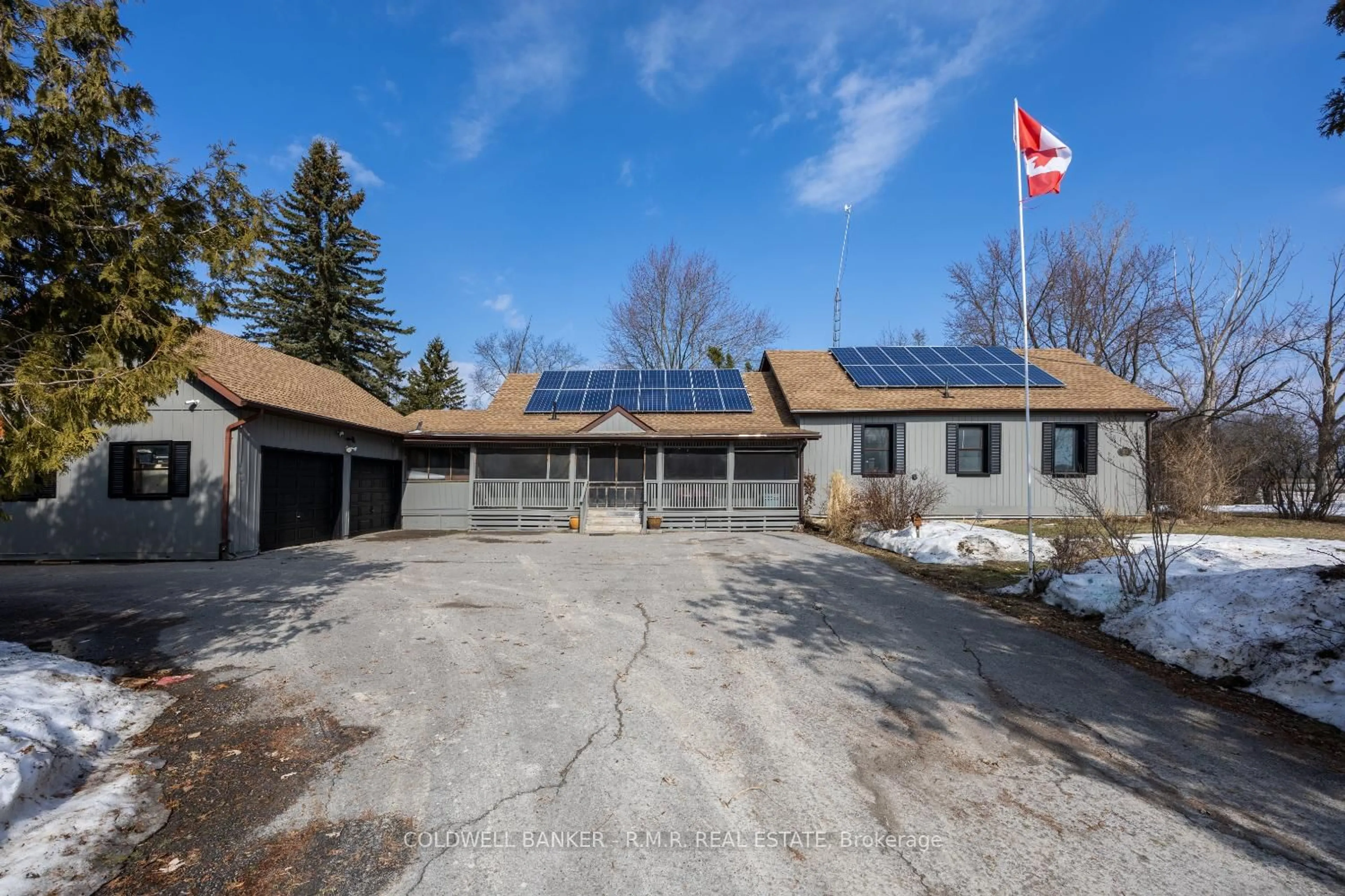 A pic from outside/outdoor area/front of a property/back of a property/a pic from drone, unknown for 3591 Proutt Rd, Scugog Ontario L0B 1L0