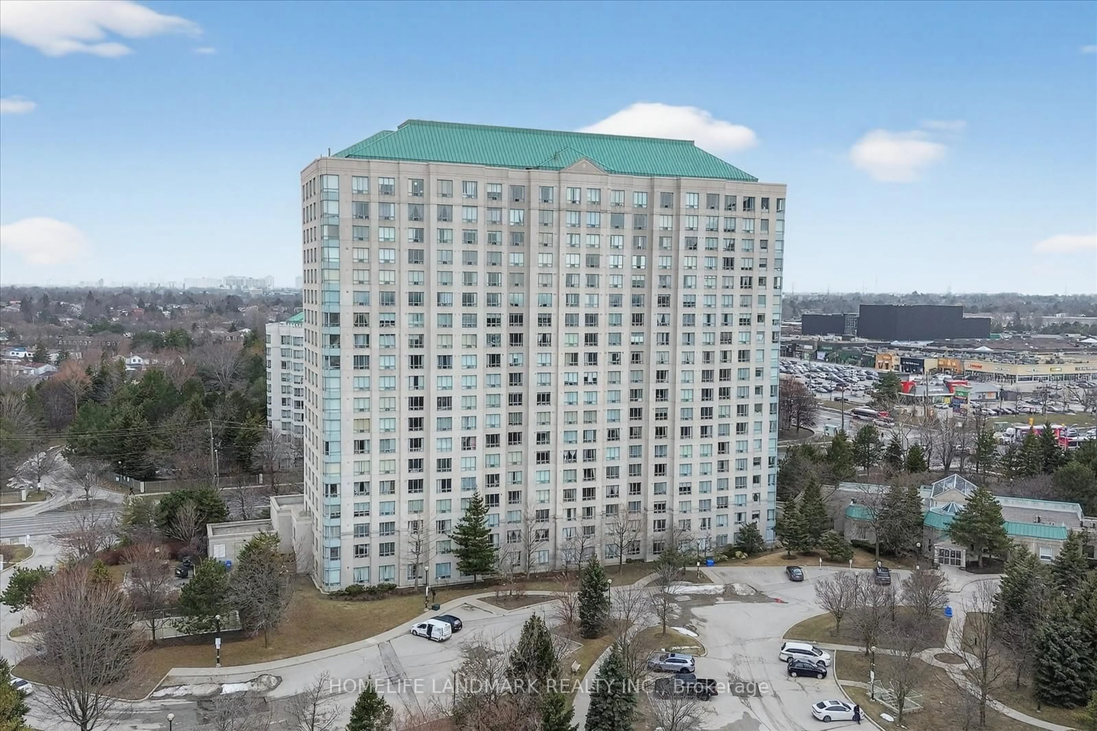 A pic from outside/outdoor area/front of a property/back of a property/a pic from drone, building for 2627 Mccowan Rd #503, Toronto Ontario M1S 5T1