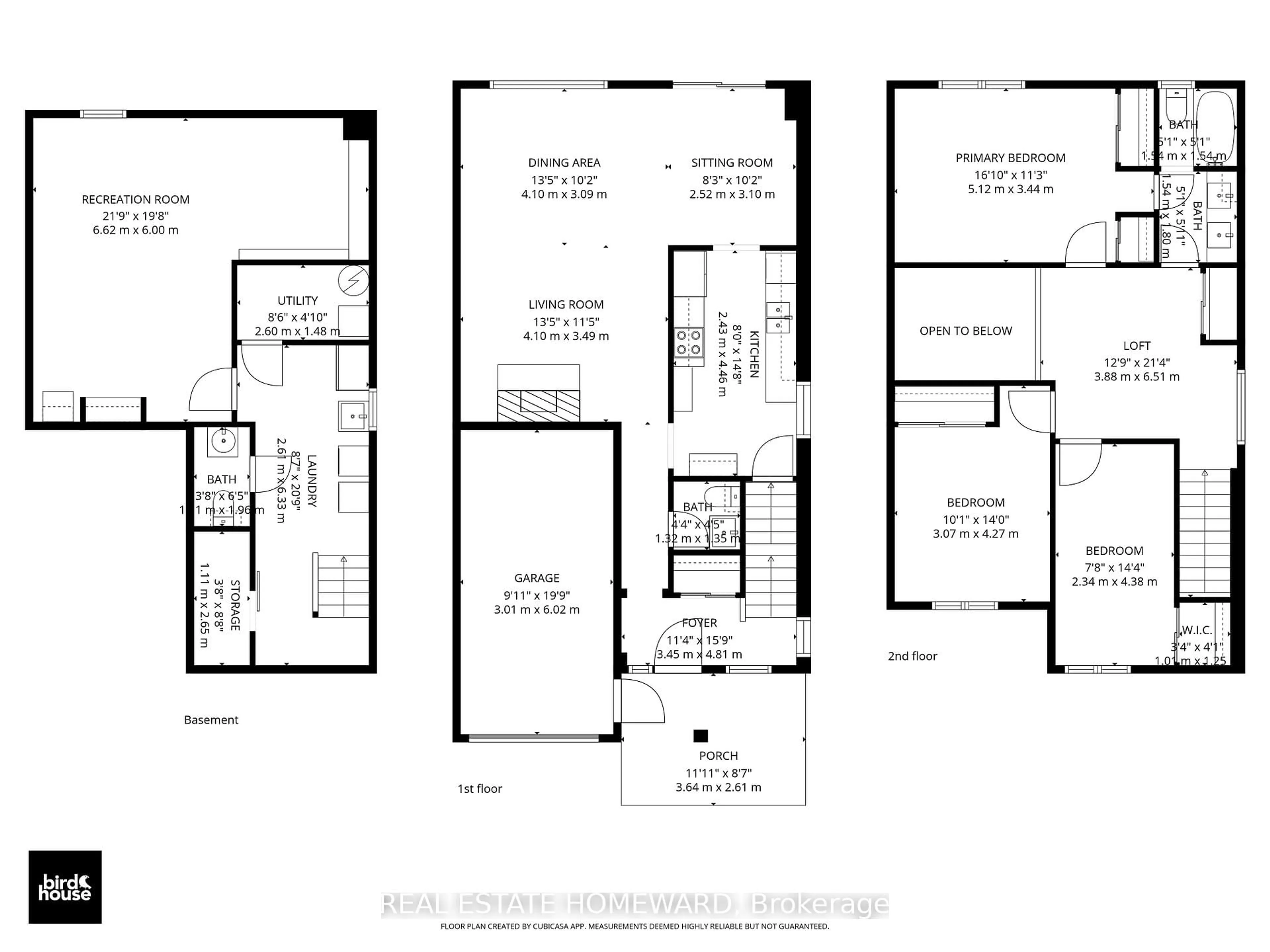 Floor plan for 1821 Listowell Cres, Pickering Ontario L1V 2Y2