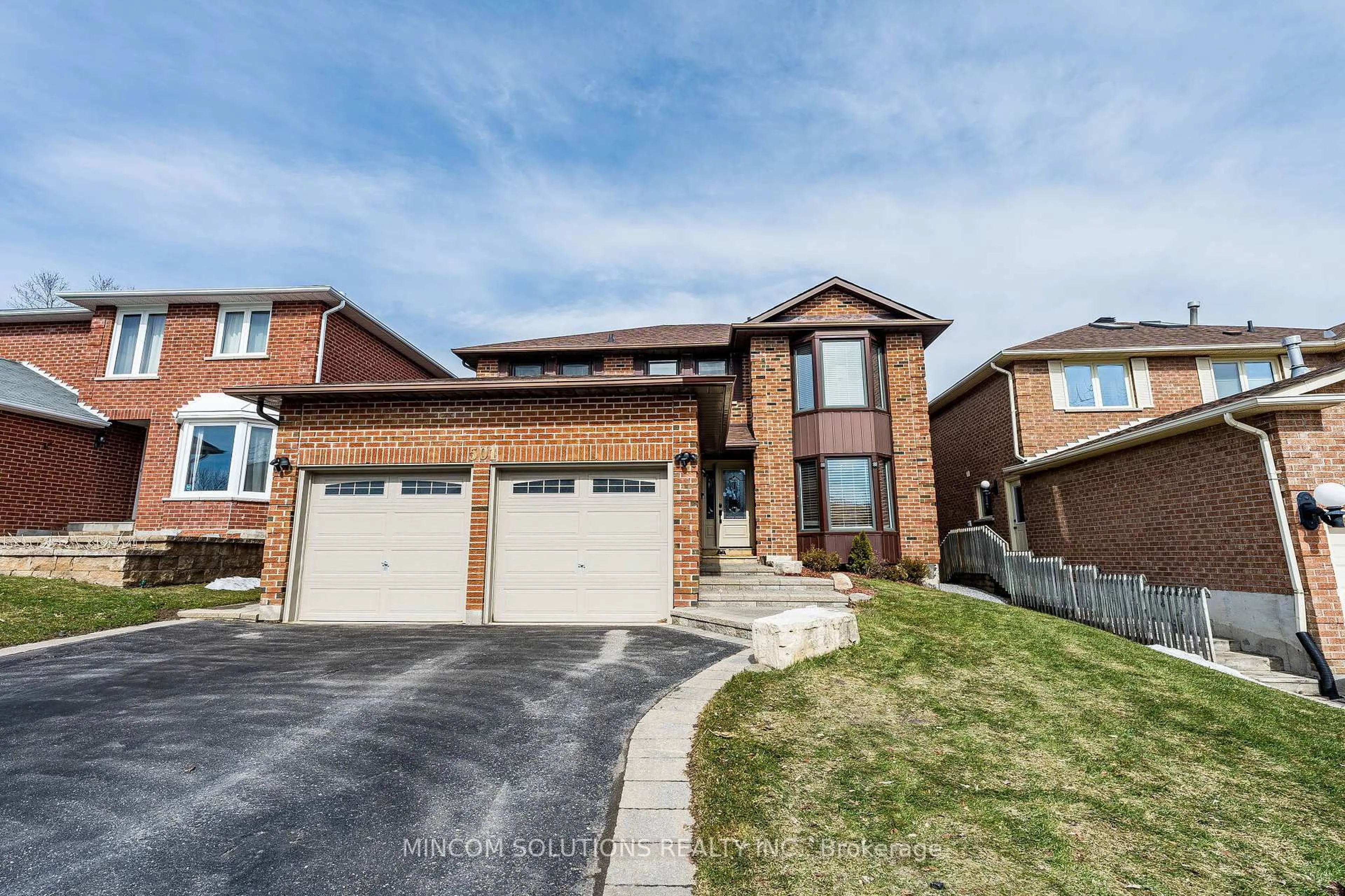 Home with brick exterior material, street for 501 Sundown Cres, Pickering Ontario L1V 6A7