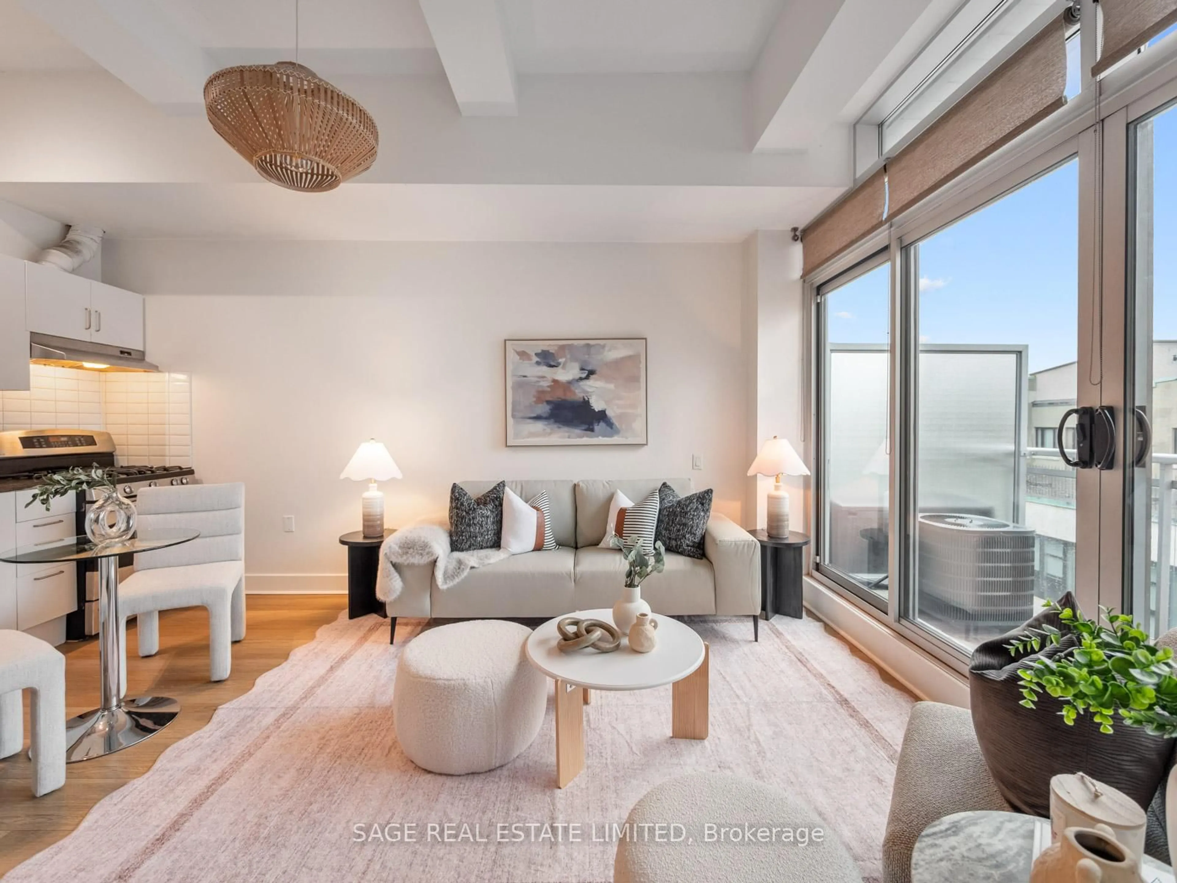 Living room with furniture, unknown for 233 Carlaw Ave #811, Toronto Ontario M4M 3N6