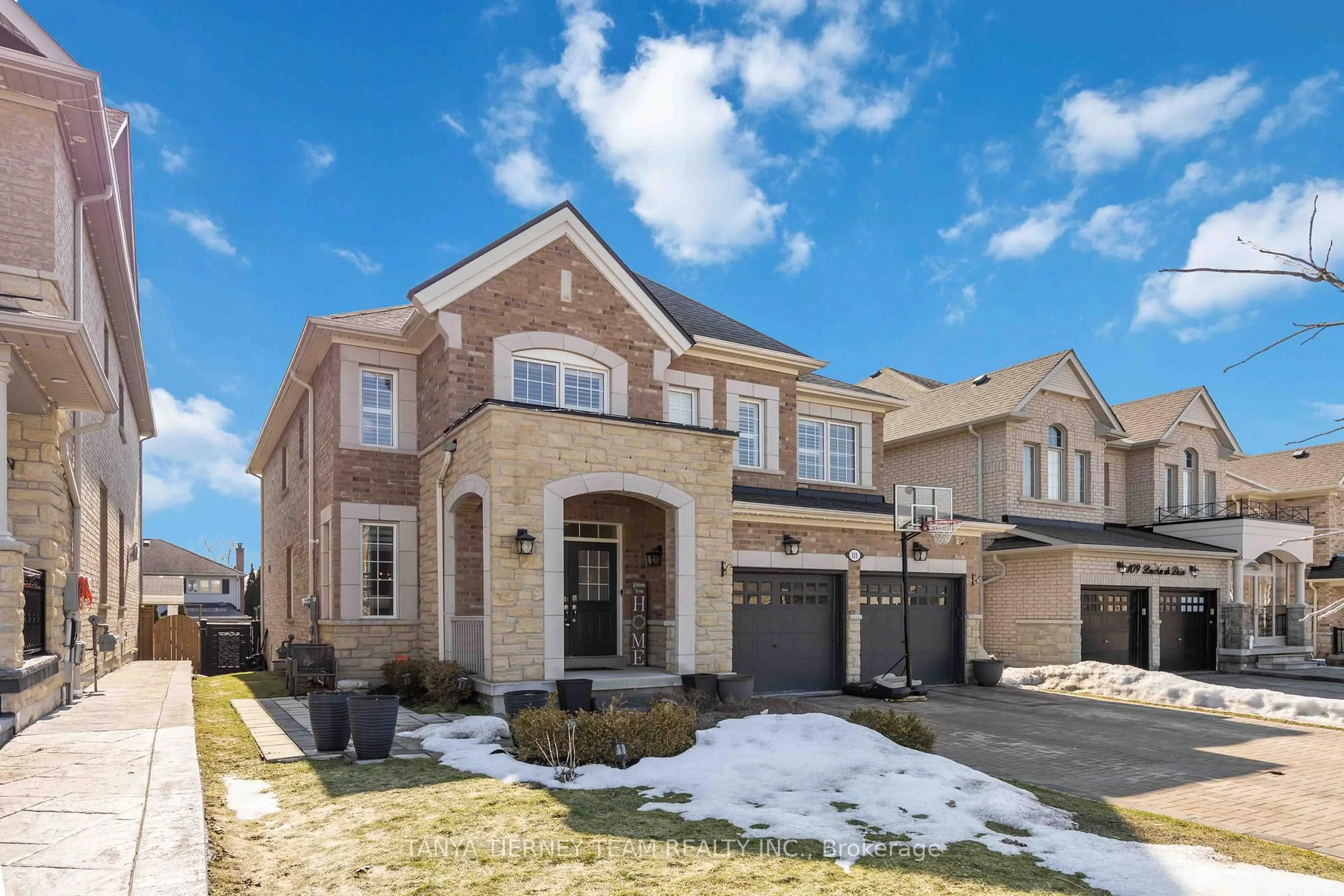Home with brick exterior material, street for 111 Braebrook Dr, Whitby Ontario L1R 0M9