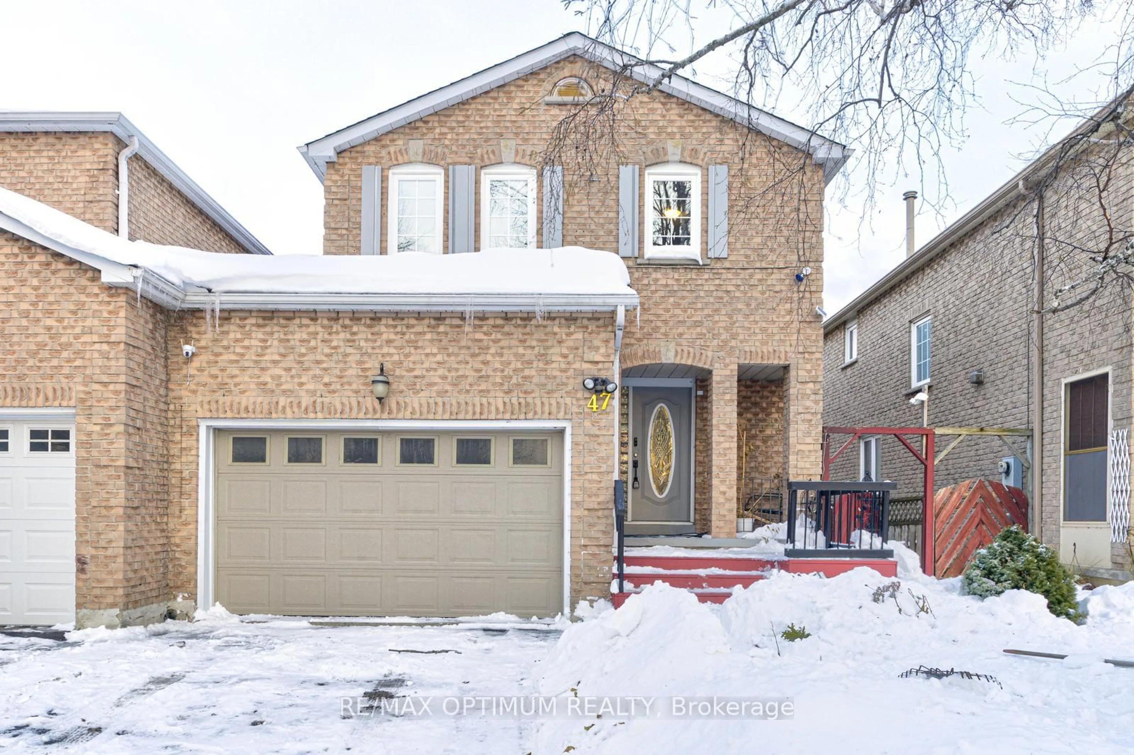 Home with brick exterior material, street for 47 Hewitt Cres, Ajax Ontario L1S 7A6