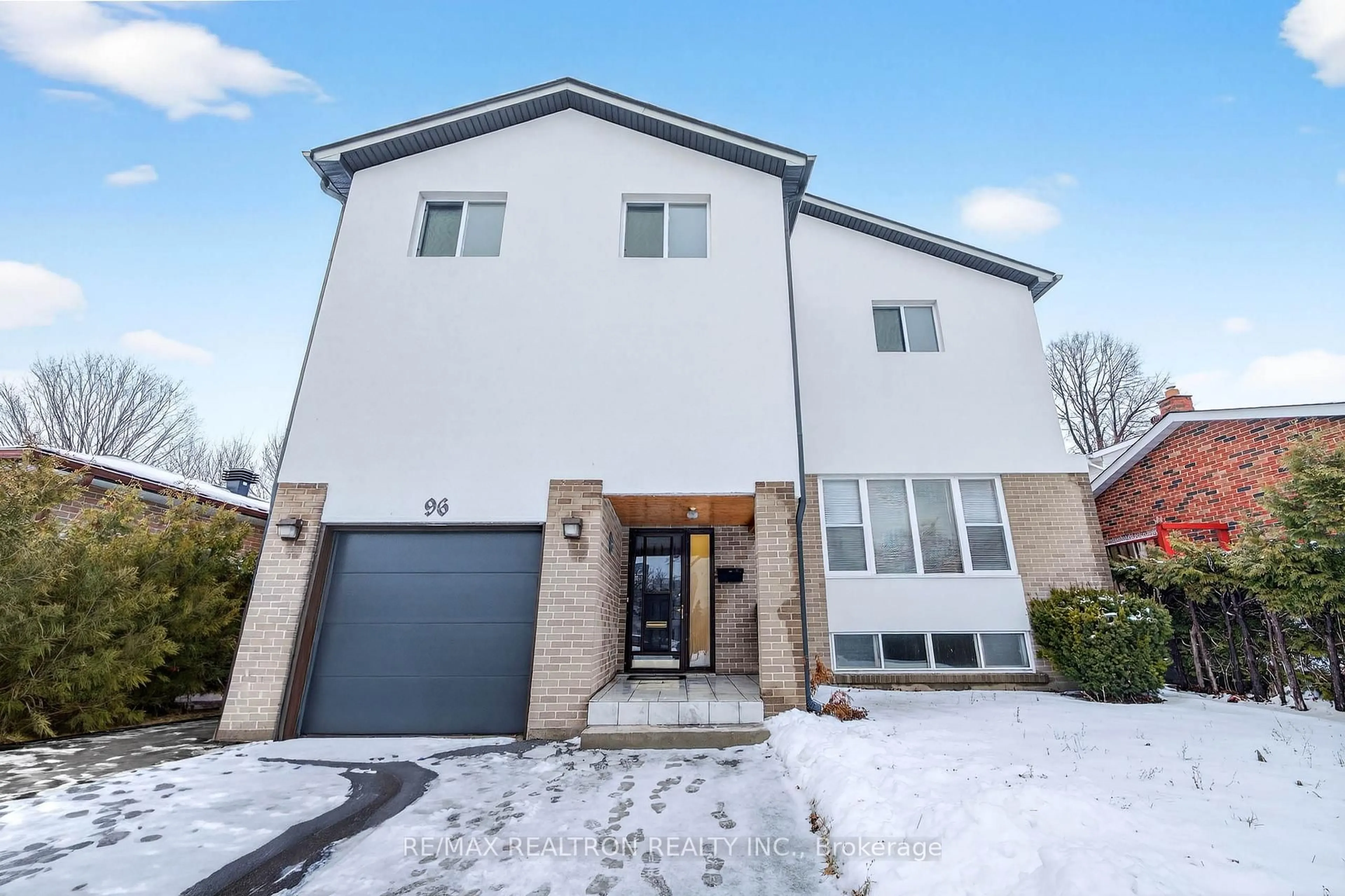 Home with brick exterior material, street for 96 Invergordon Ave, Toronto Ontario M1S 2Z2