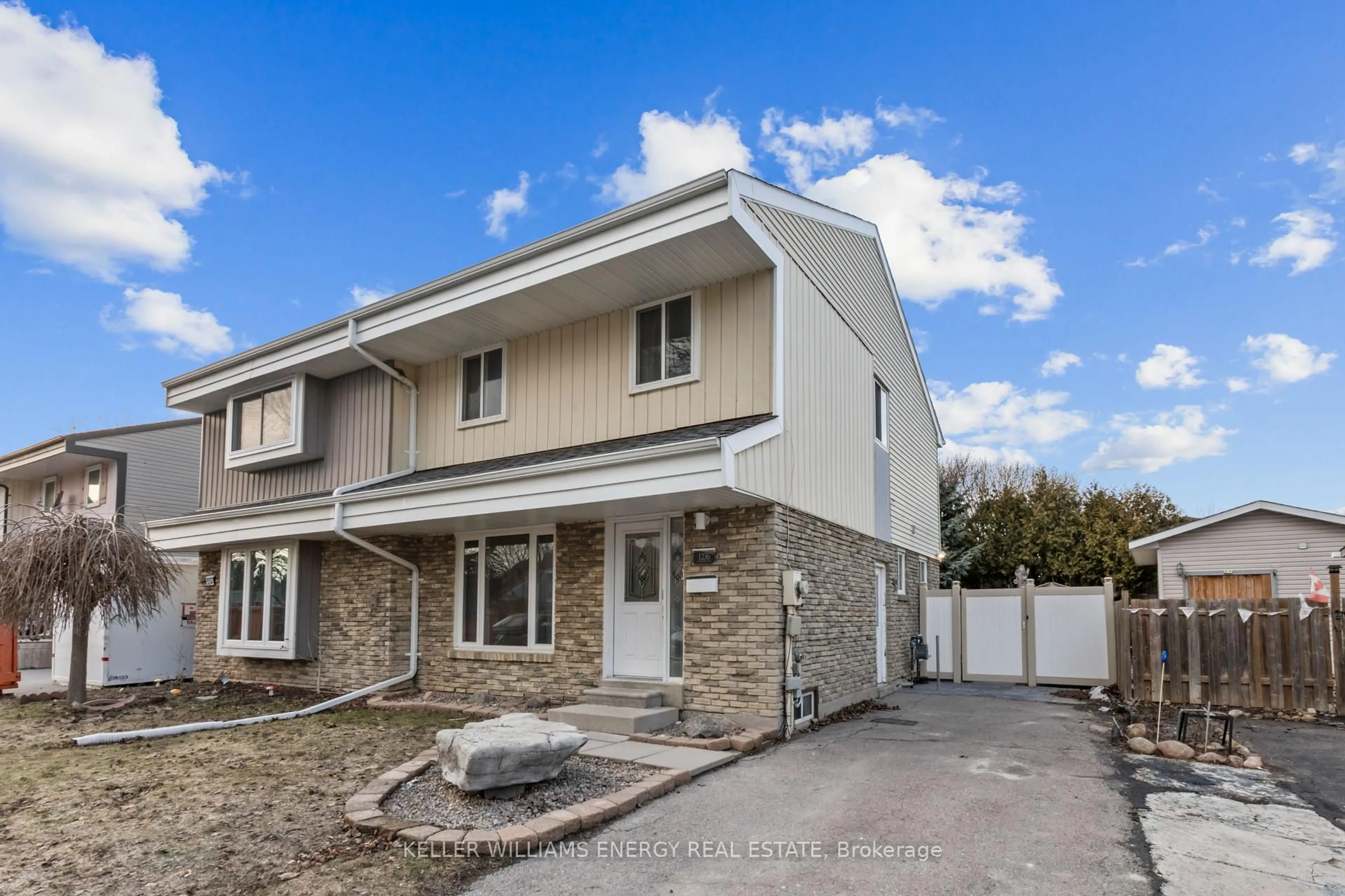 Home with vinyl exterior material, street for 1236 Eldorado Ave, Oshawa Ontario L1K 1G2