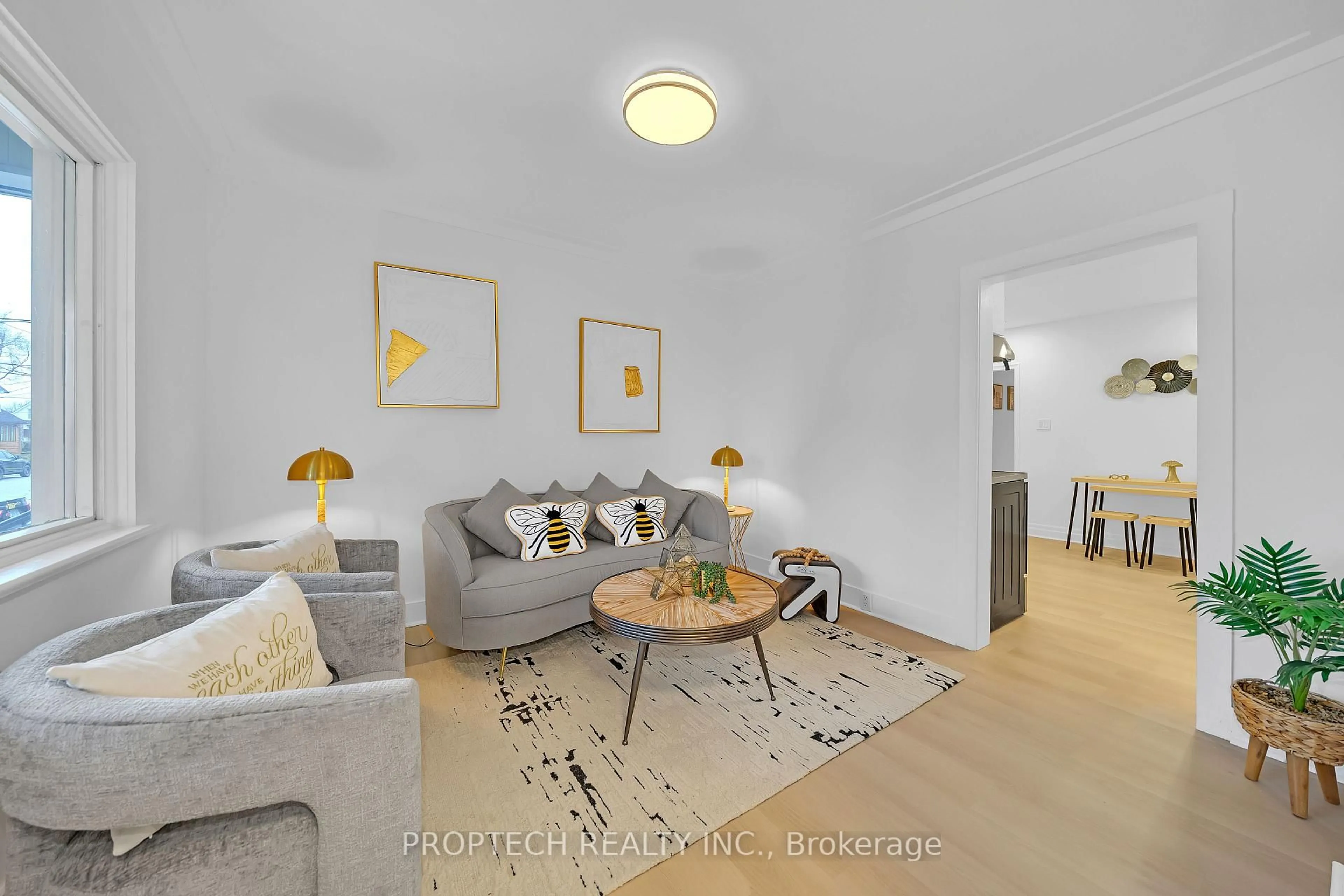 Living room with furniture, unknown for 93 Wiley Ave, Toronto Ontario M4J 3W5