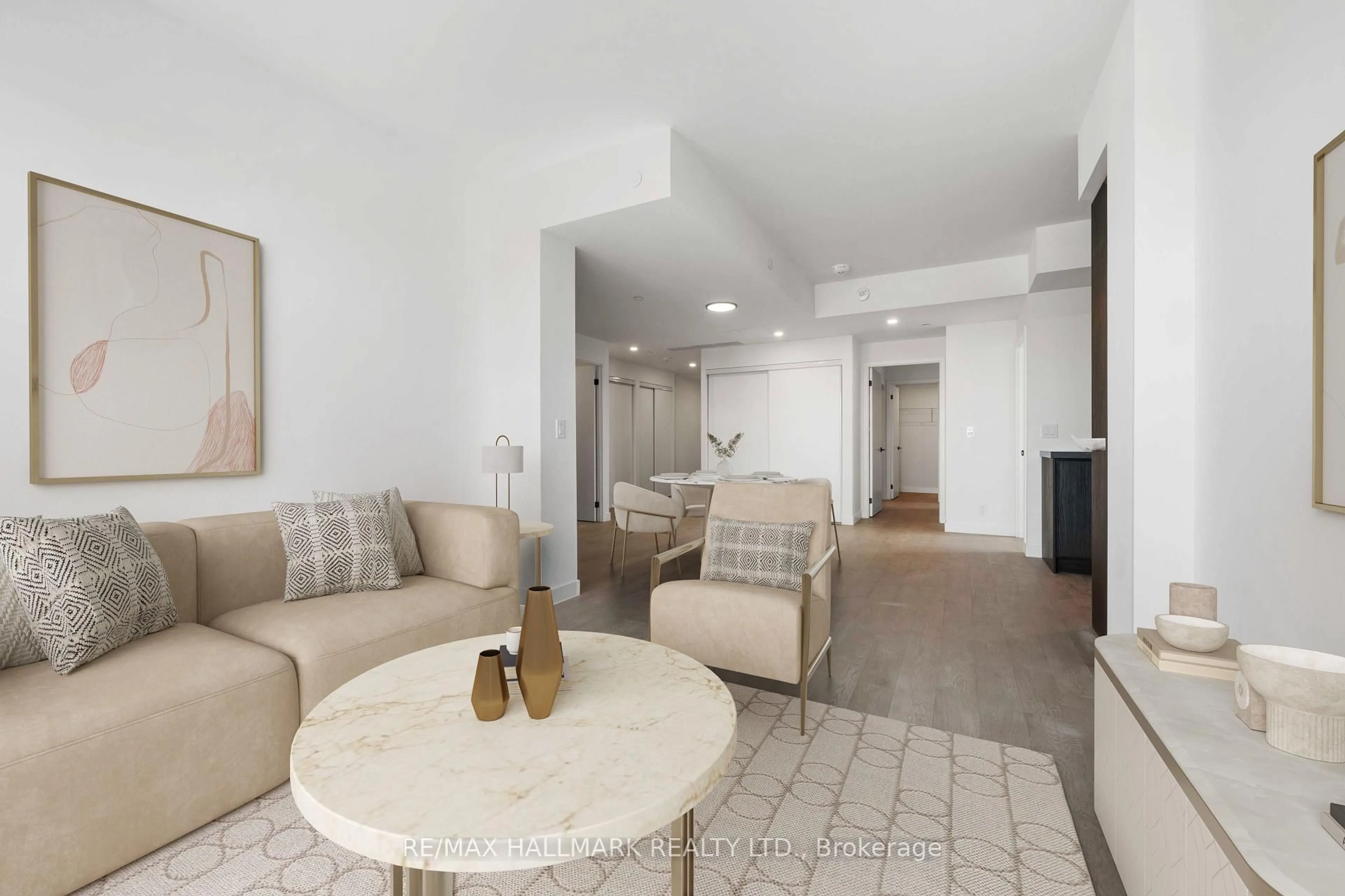 Living room with furniture, unknown for 1050 Eastern Ave #1310, Toronto Ontario M4L 0B7